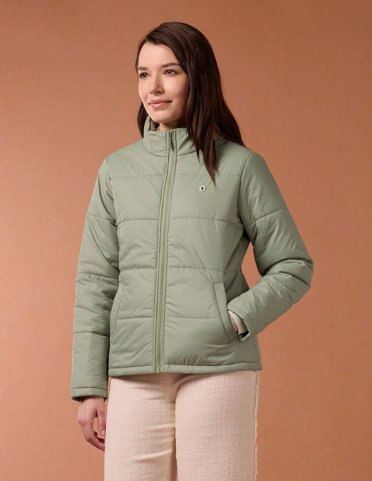 High Neck Puffer Jacket - Image 4