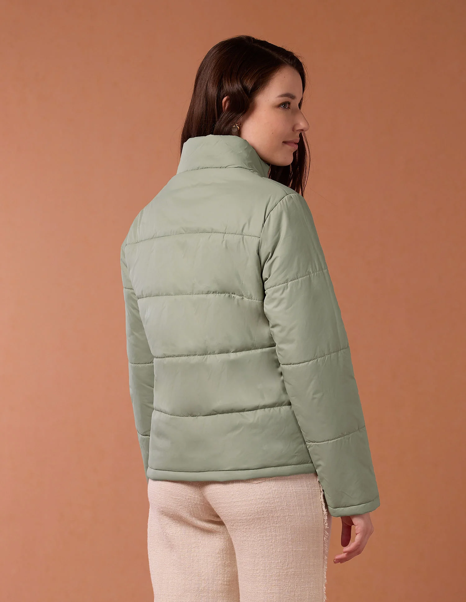 High Neck Puffer Jacket - Image 5