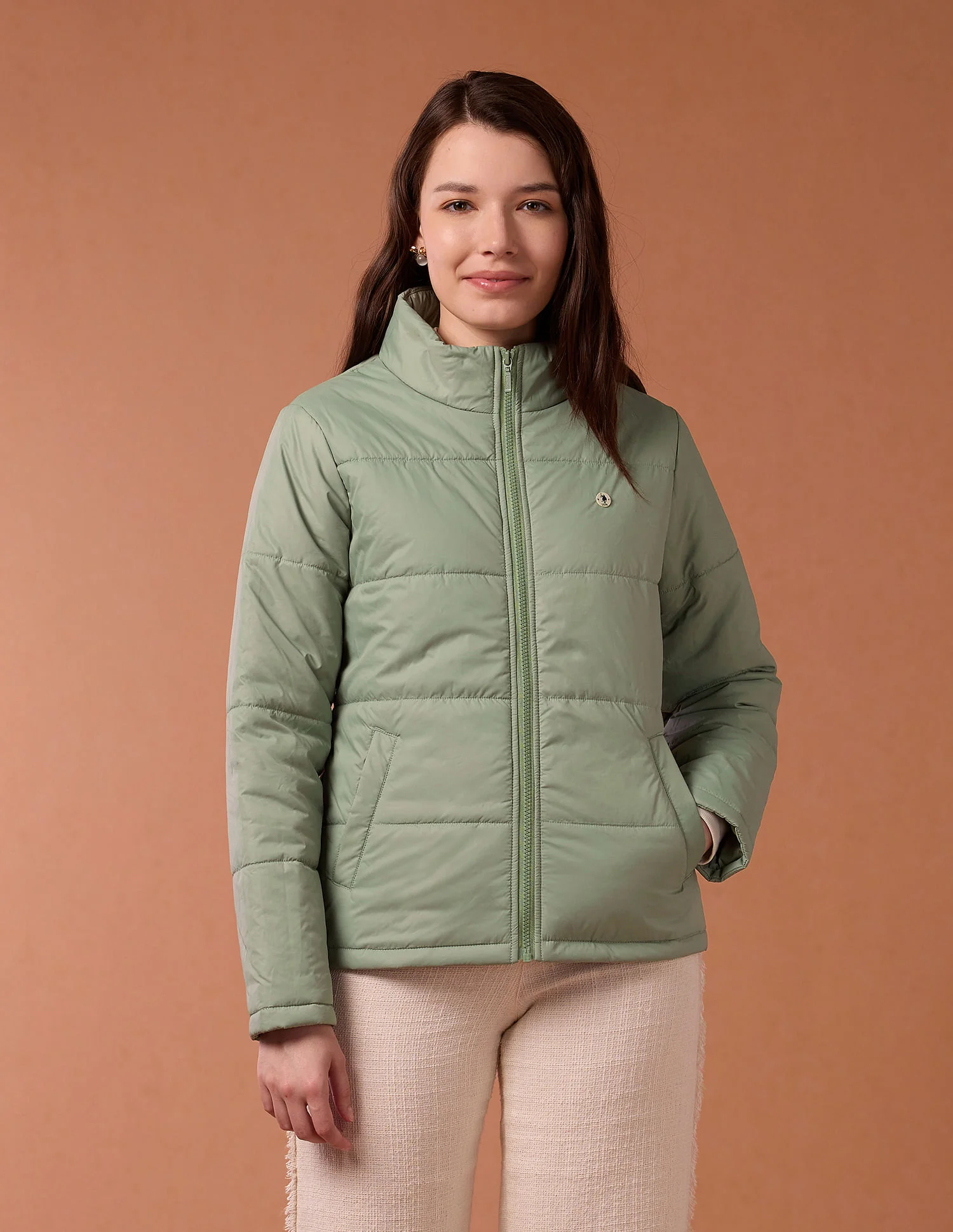 High Neck Puffer Jacket - Image 6