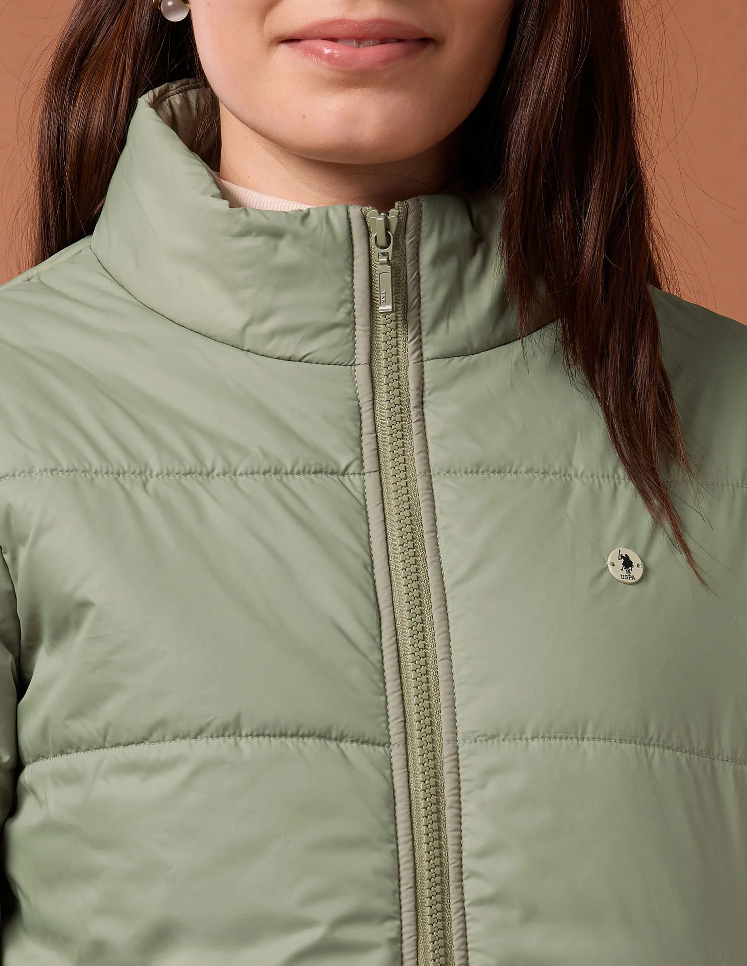 High Neck Puffer Jacket - Image 7
