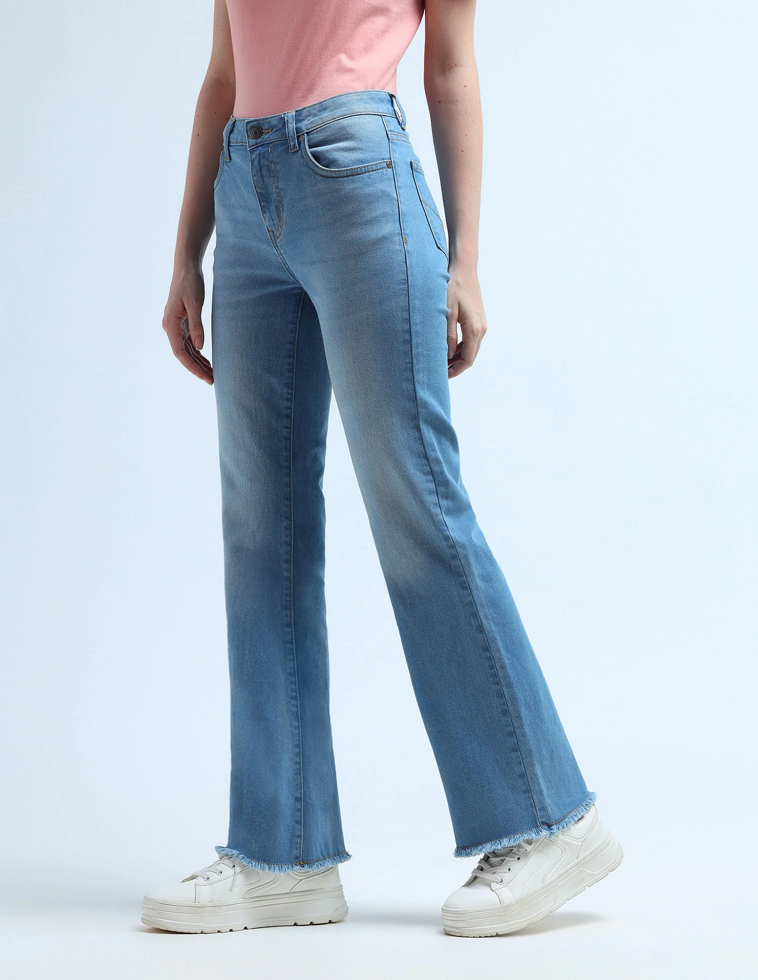 High Rise Boot Cut Jeans - Image 4