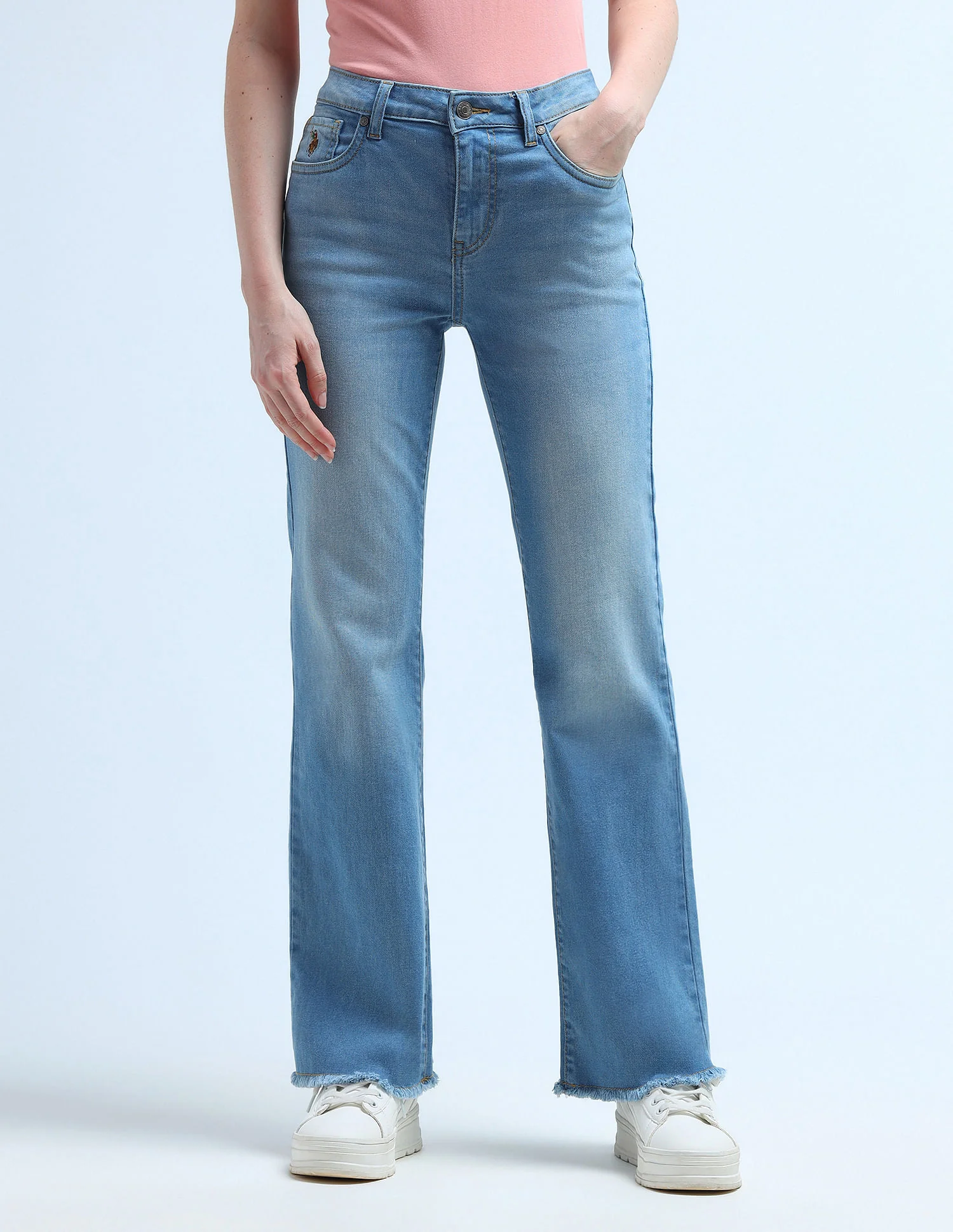 High Rise Boot Cut Jeans - Image 6