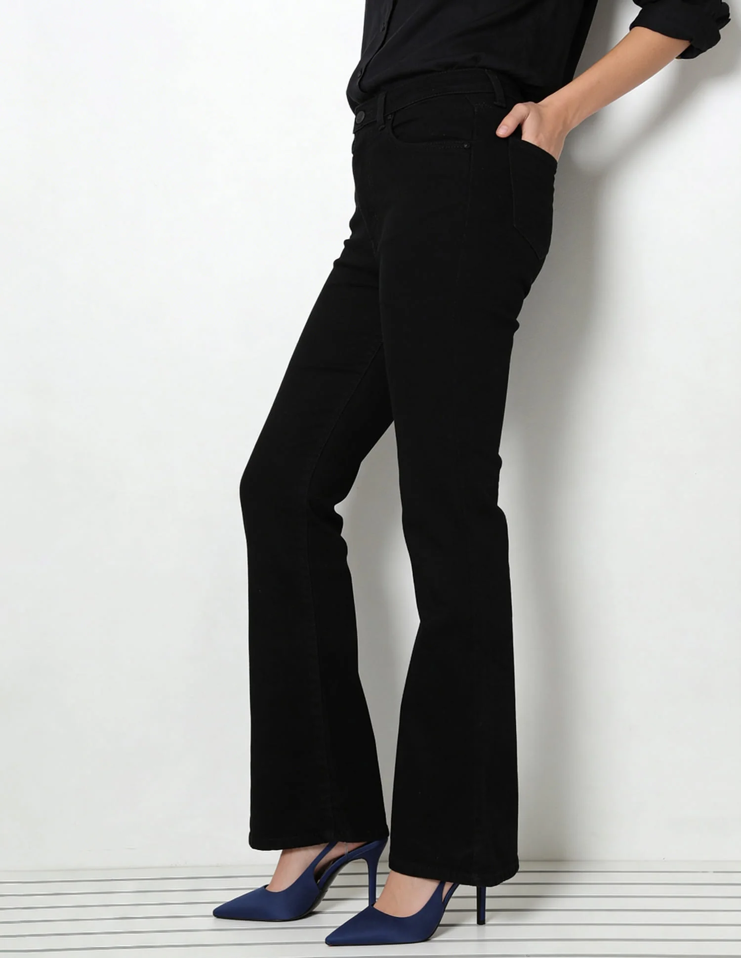 High Rise Bootcut Jeans - Image 4