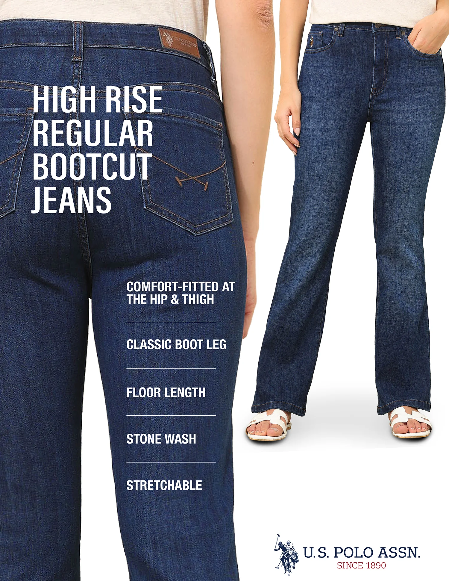 High Rise Bootcut Jeans - Image 9