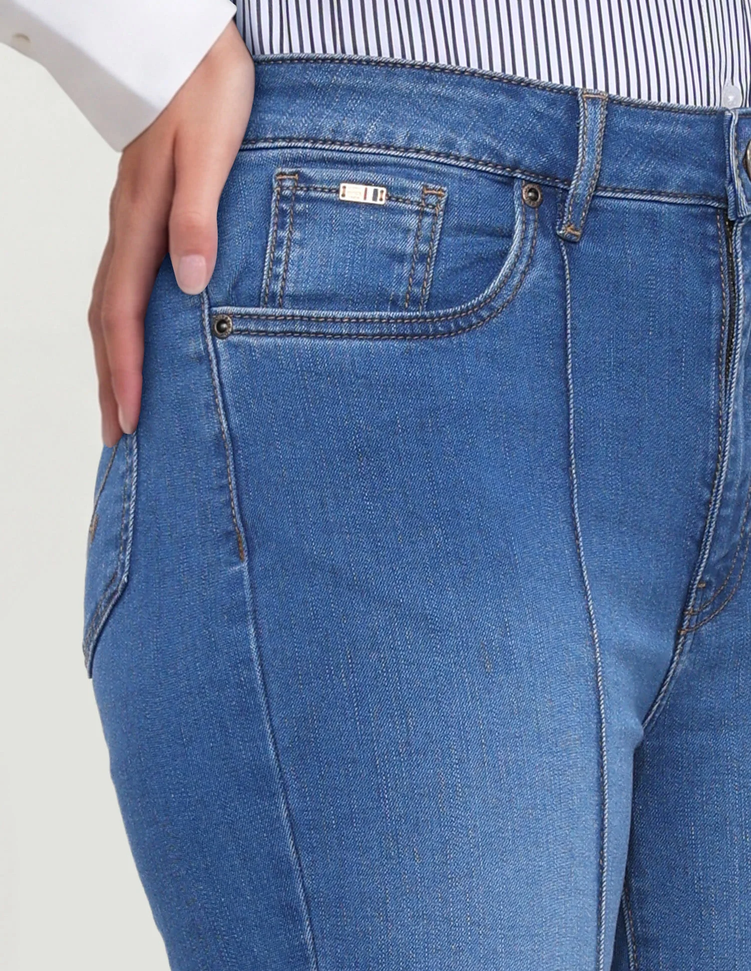 High Rise Bootcut Jeans - Image 6