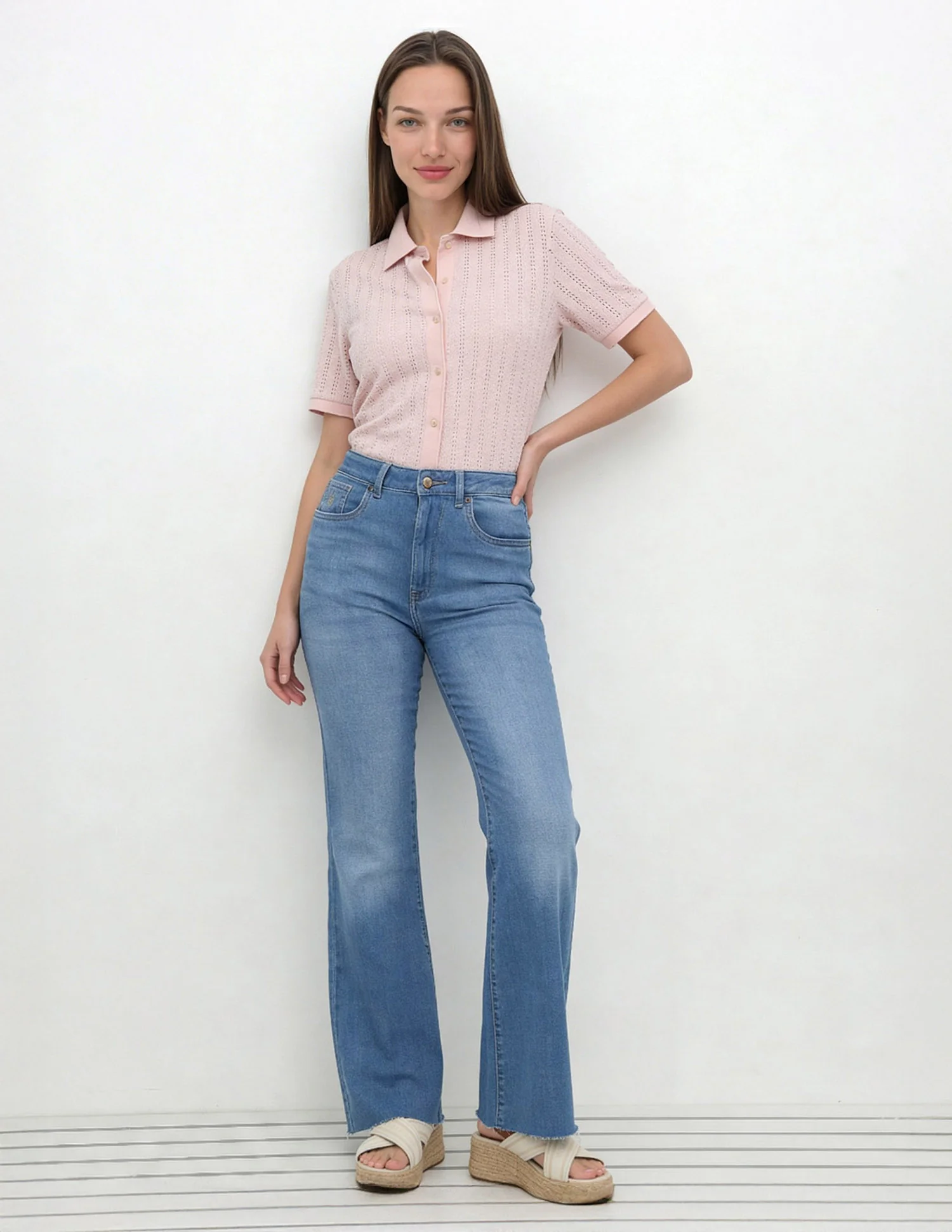High Rise Bootcut Jeans