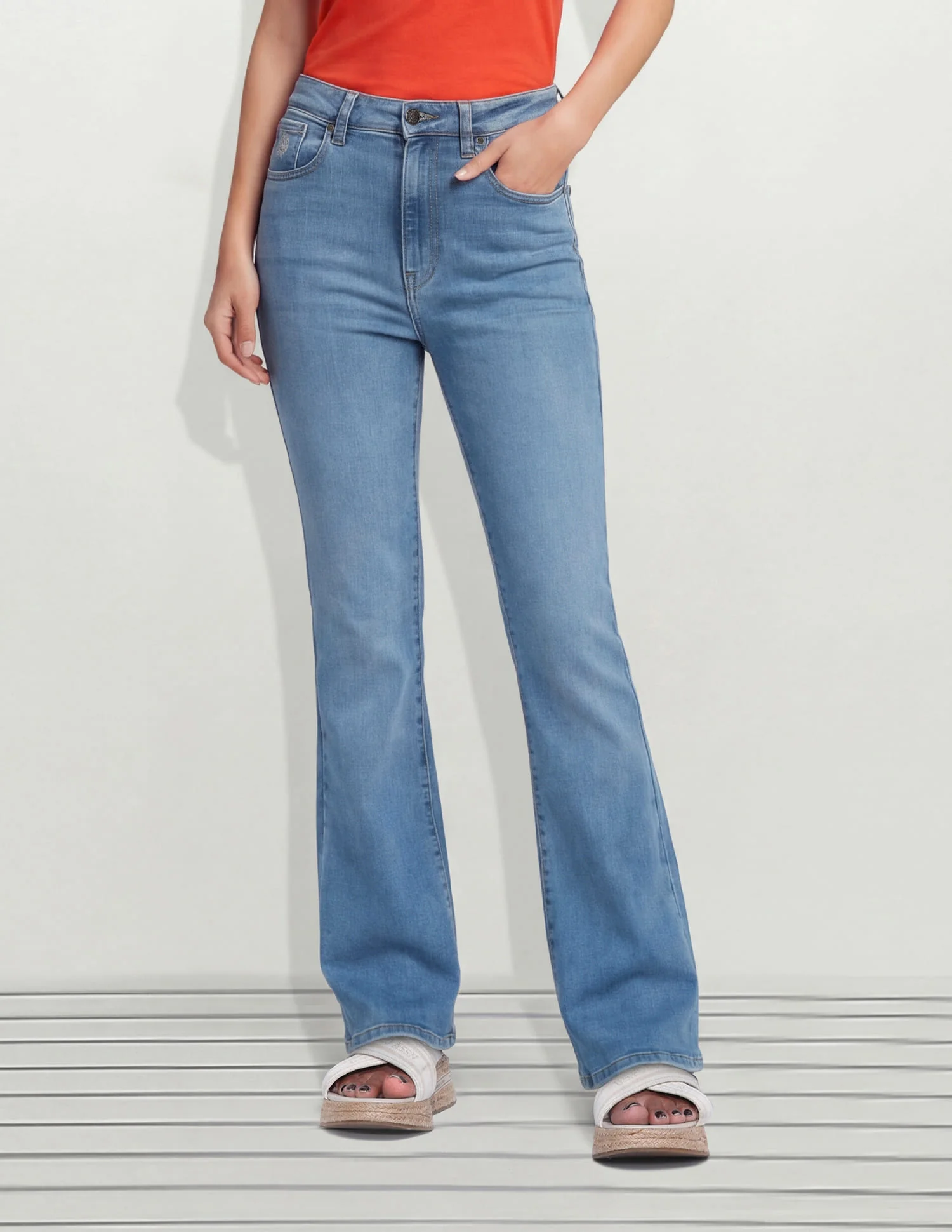 High Rise Bootcut Jeans - Image 5