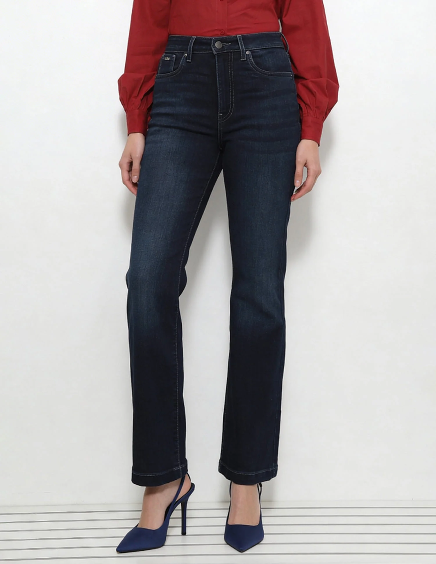 High Rise Bootcut Jeans - Image 3