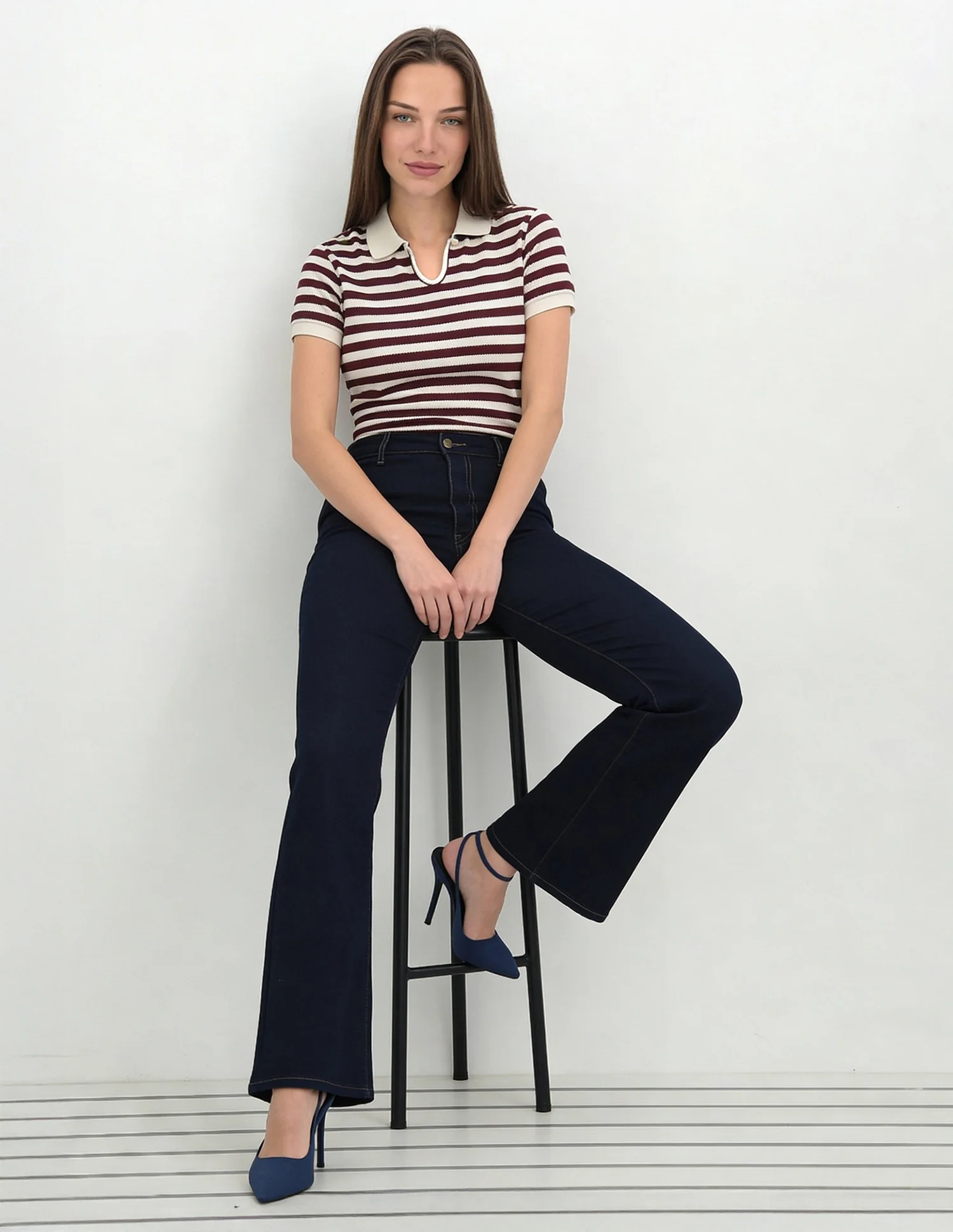 High Rise Bootcut Jeans