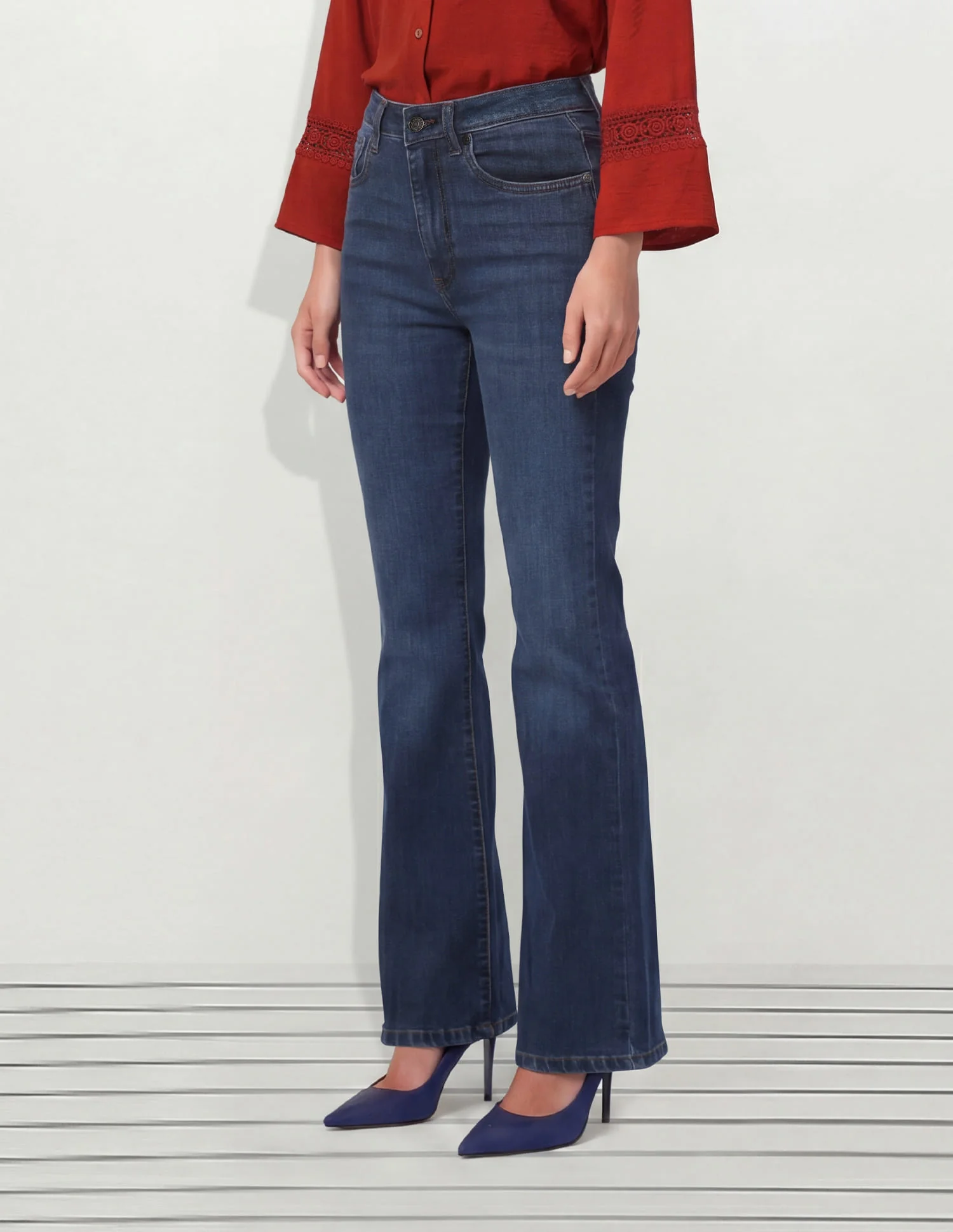 High Rise Bootcut Jeans - Image 3