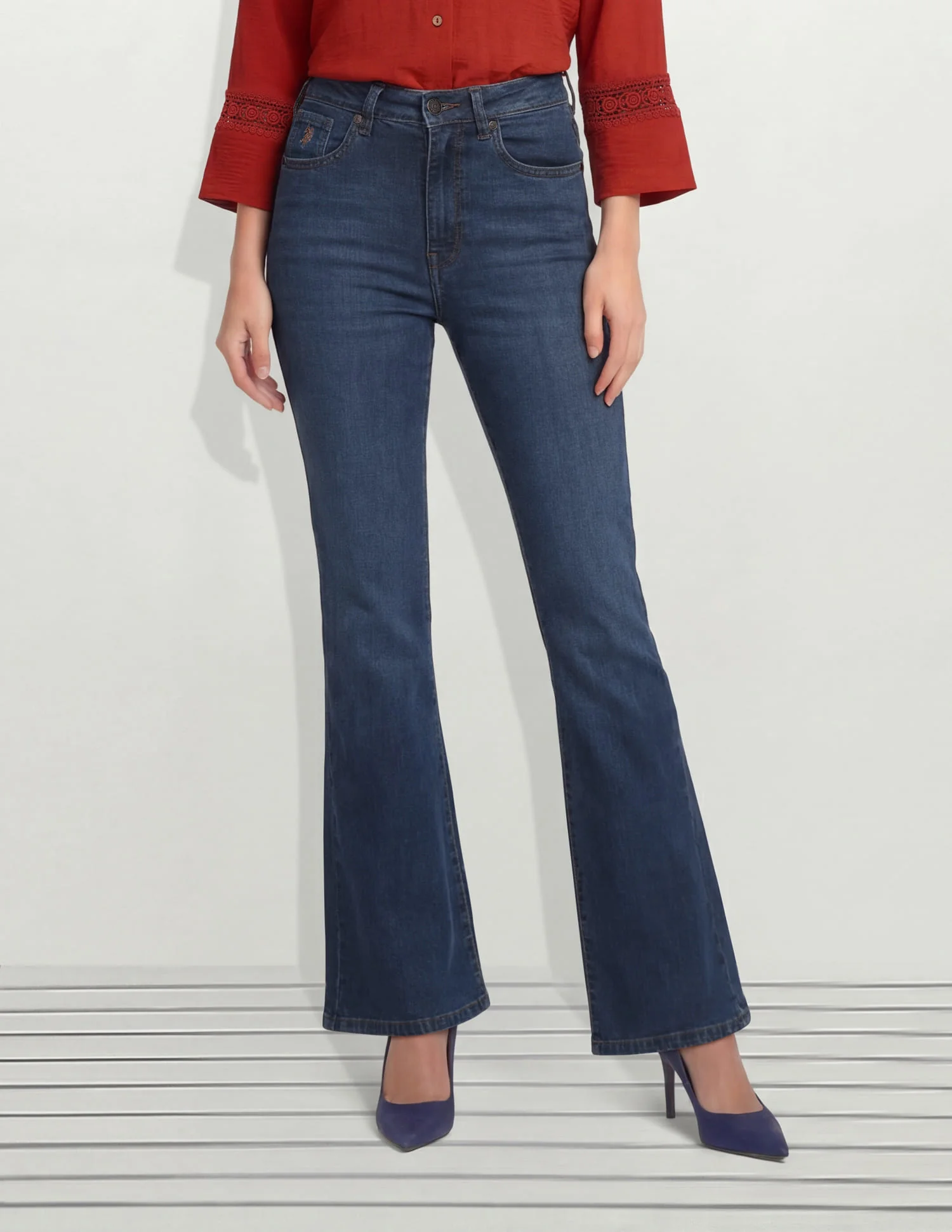 High Rise Bootcut Jeans - Image 5