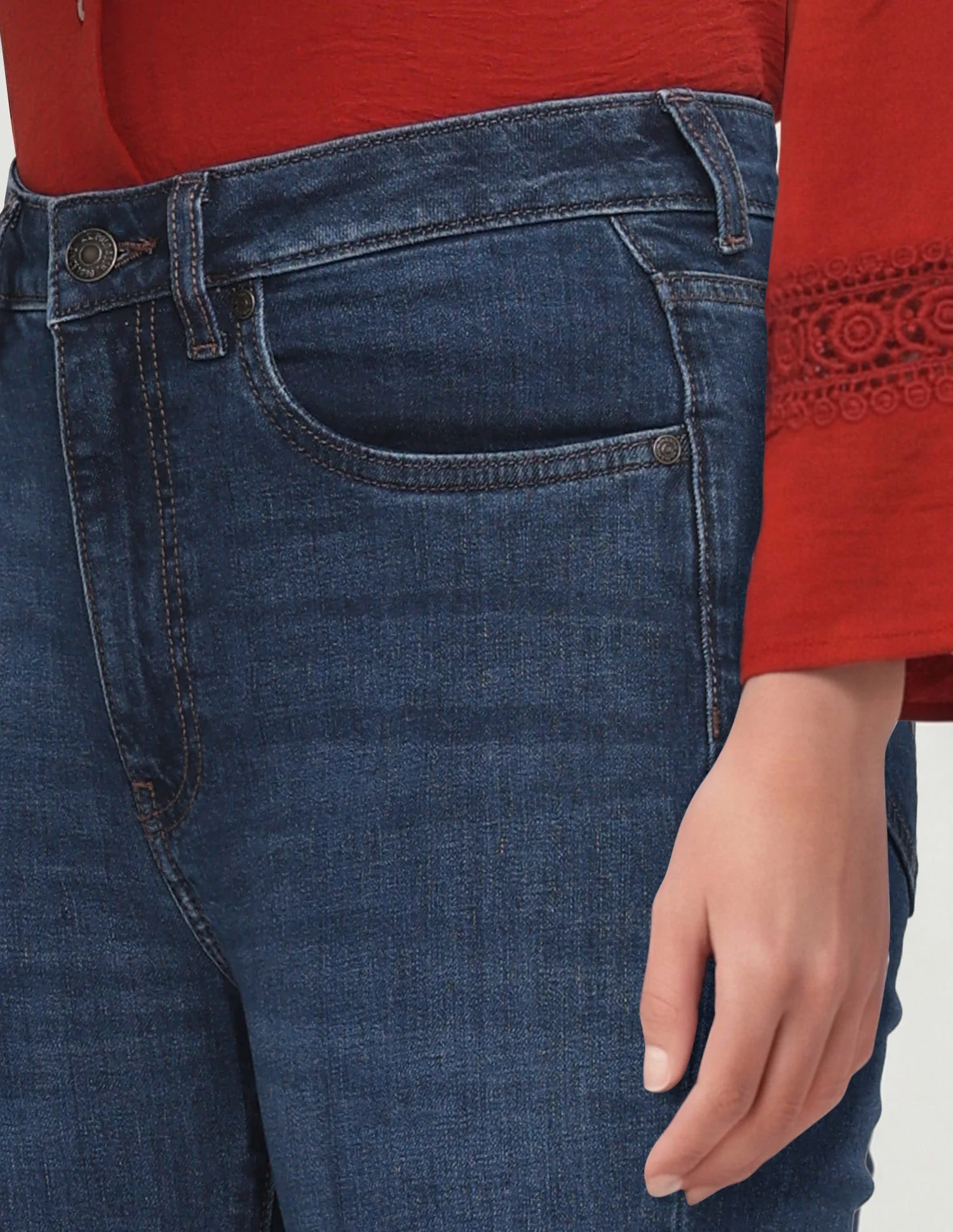 High Rise Bootcut Jeans - Image 6