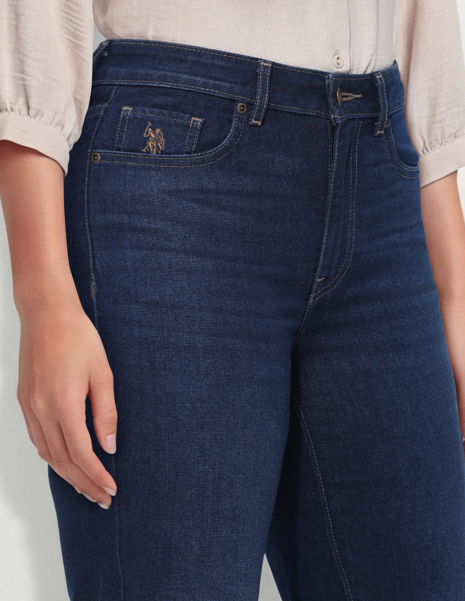 High Rise Bootcut Jeans - Image 6