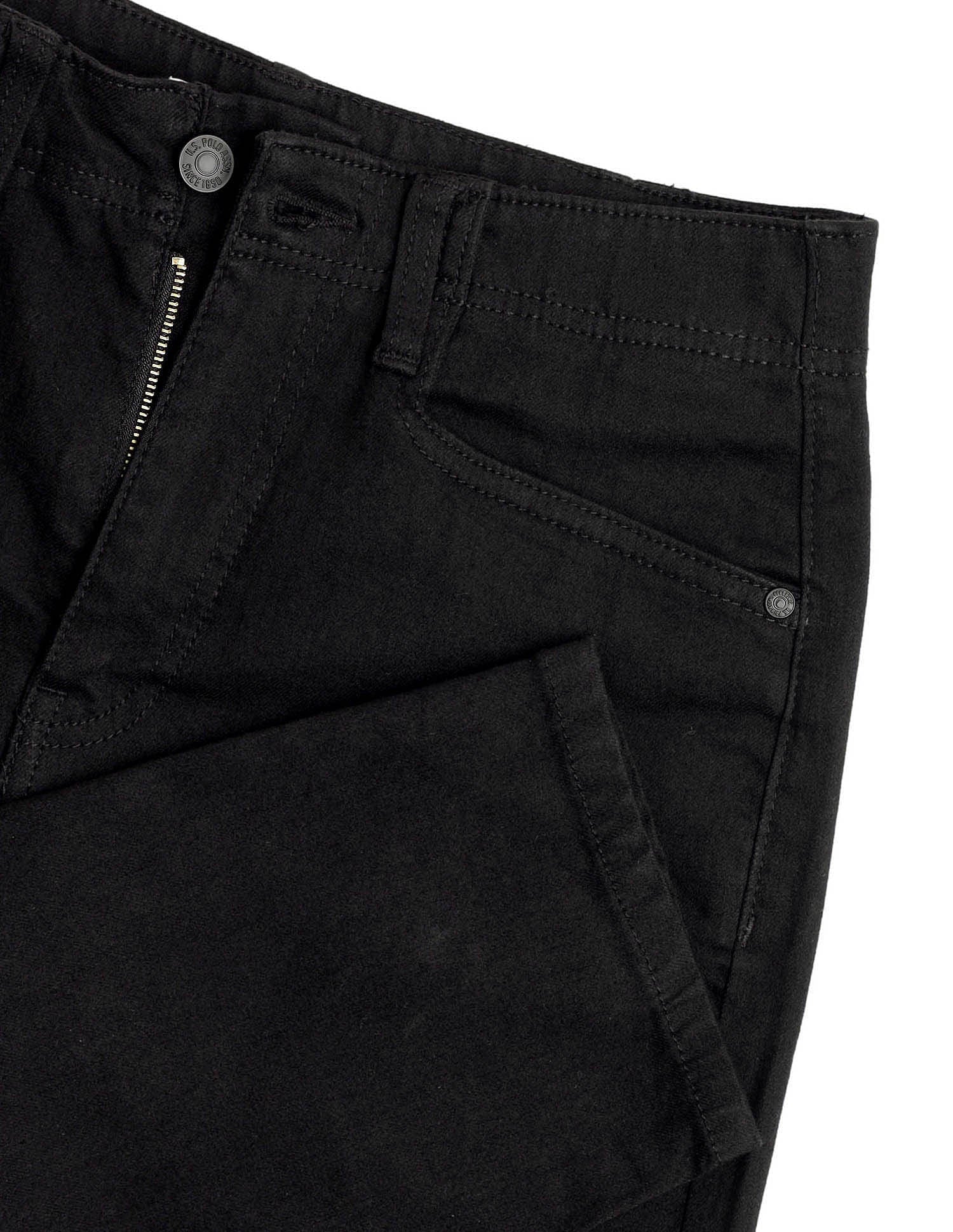High Rise Carrot Fit Cargo Jeans - Image 2