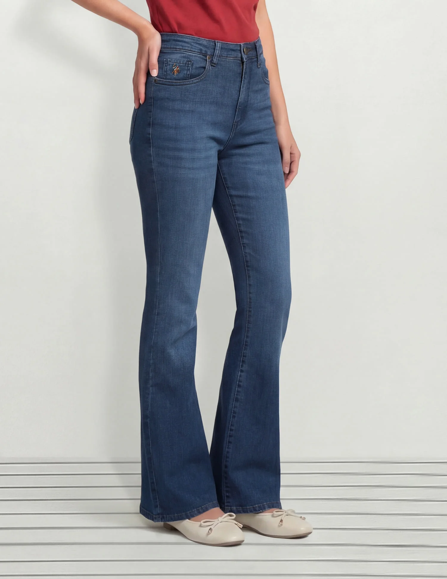 High Rise Extreme Flared Fit Jeans - Image 3