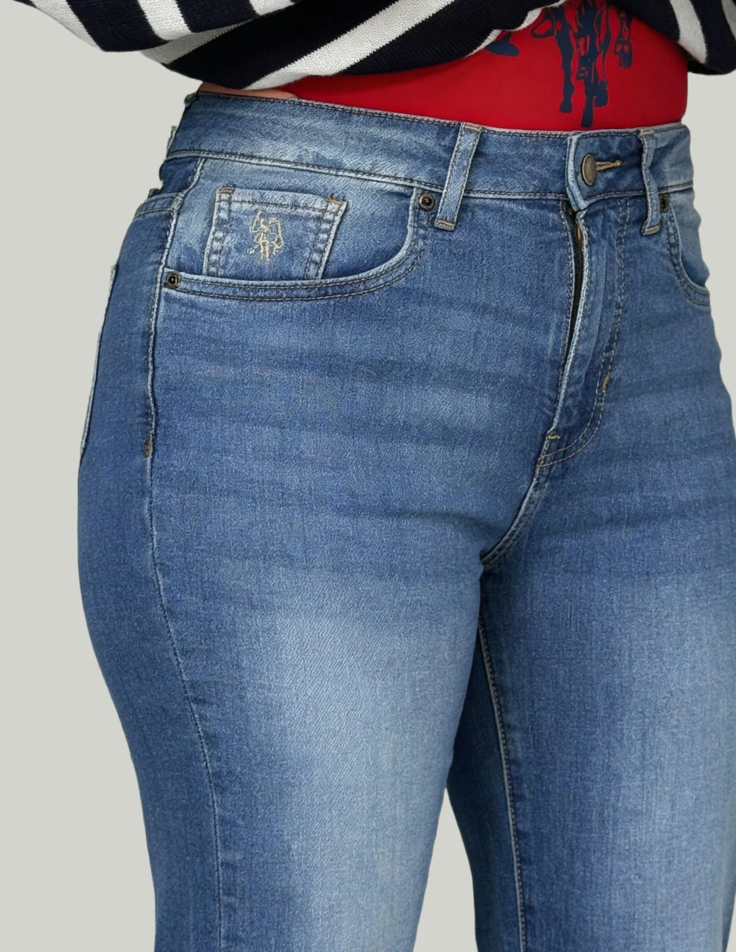 High Rise Extreme Flared Fit Jeans - Image 6