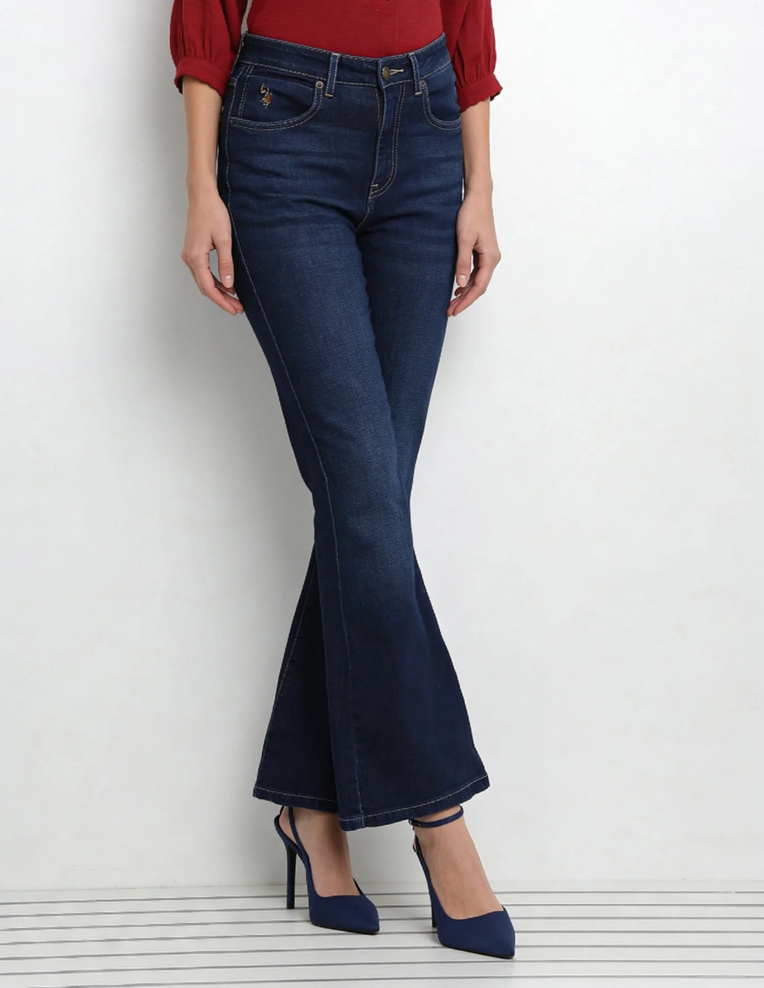 High Rise Extreme Flared Fit Jeans - Image 3