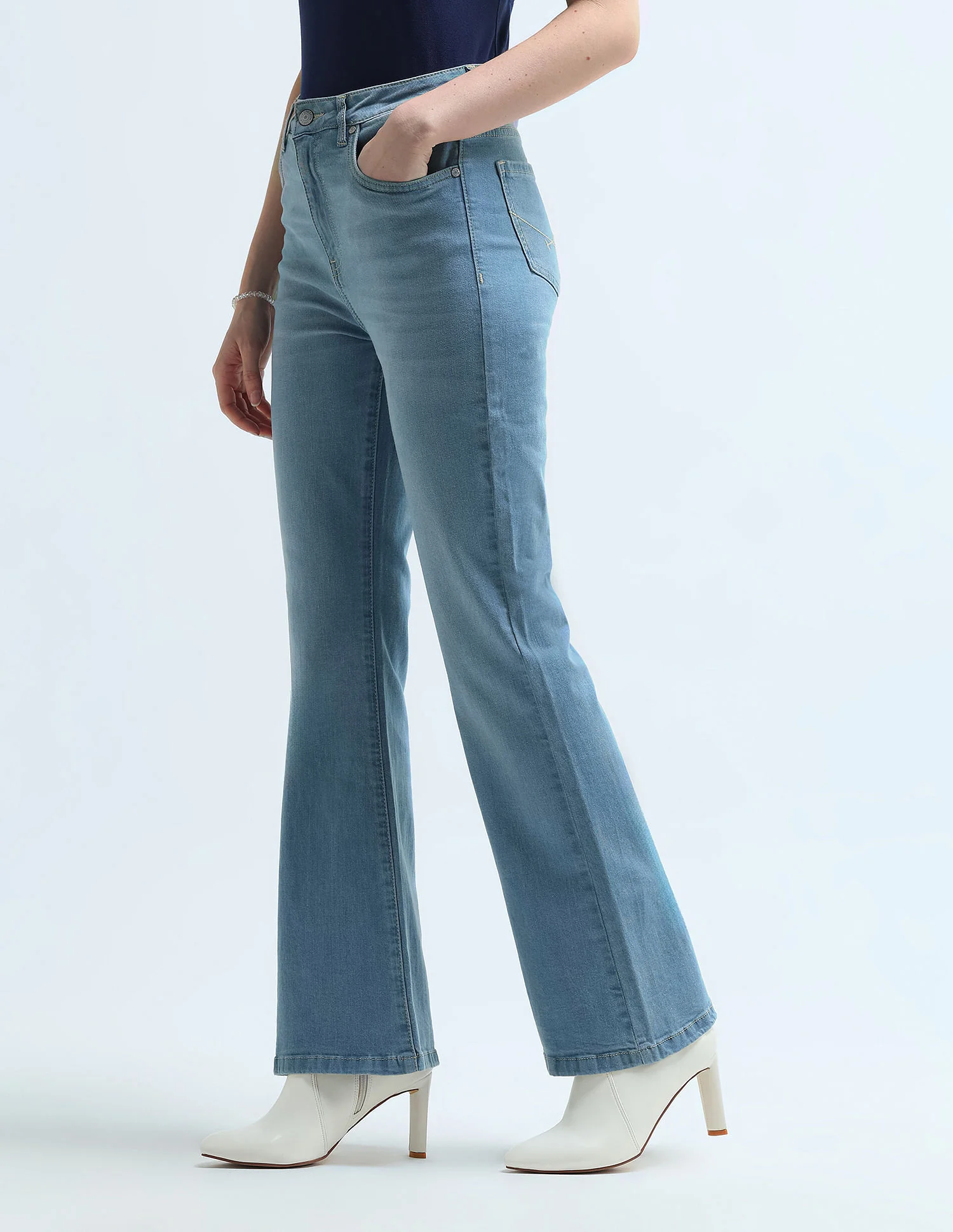 High Rise Flare Fit Jeans - Image 4