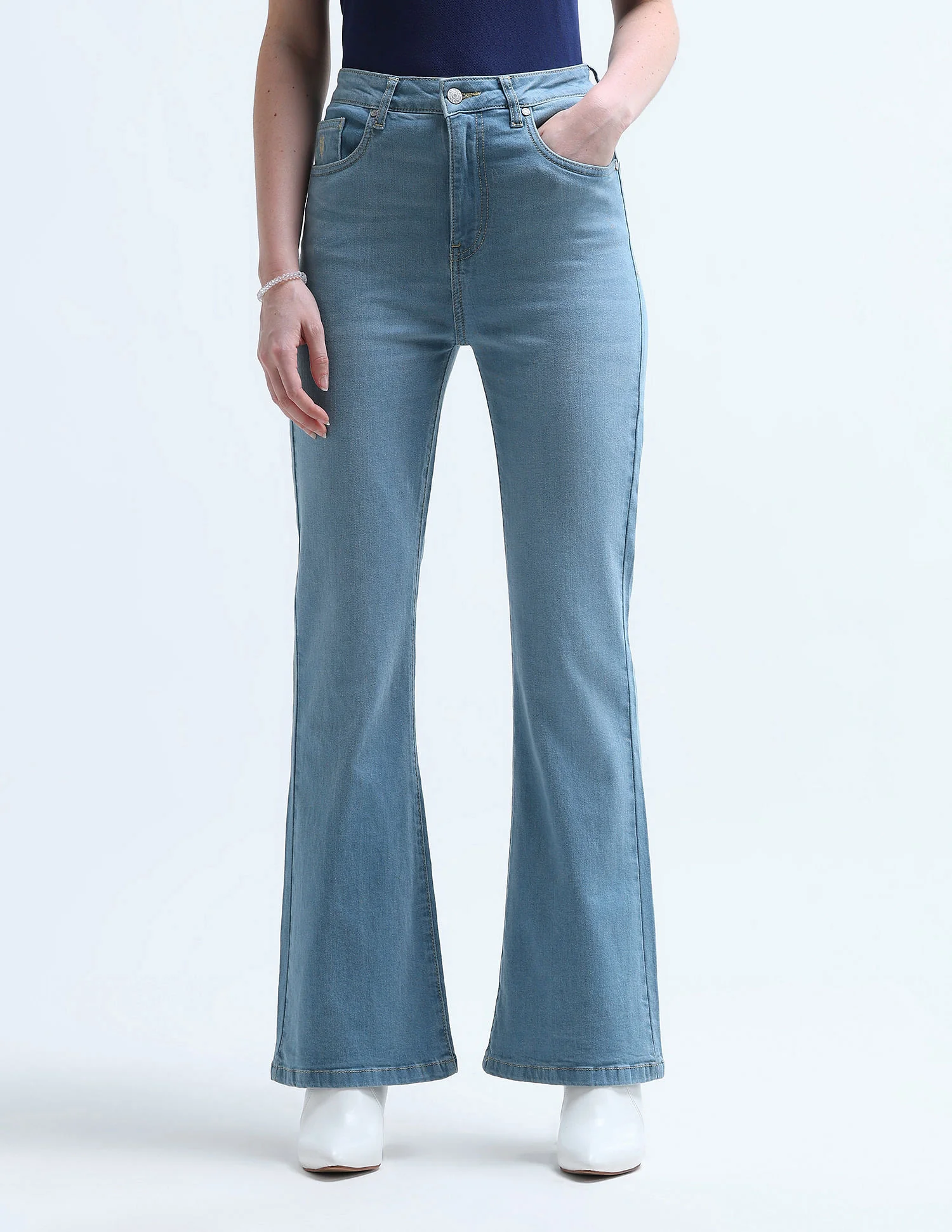 High Rise Flare Fit Jeans - Image 6