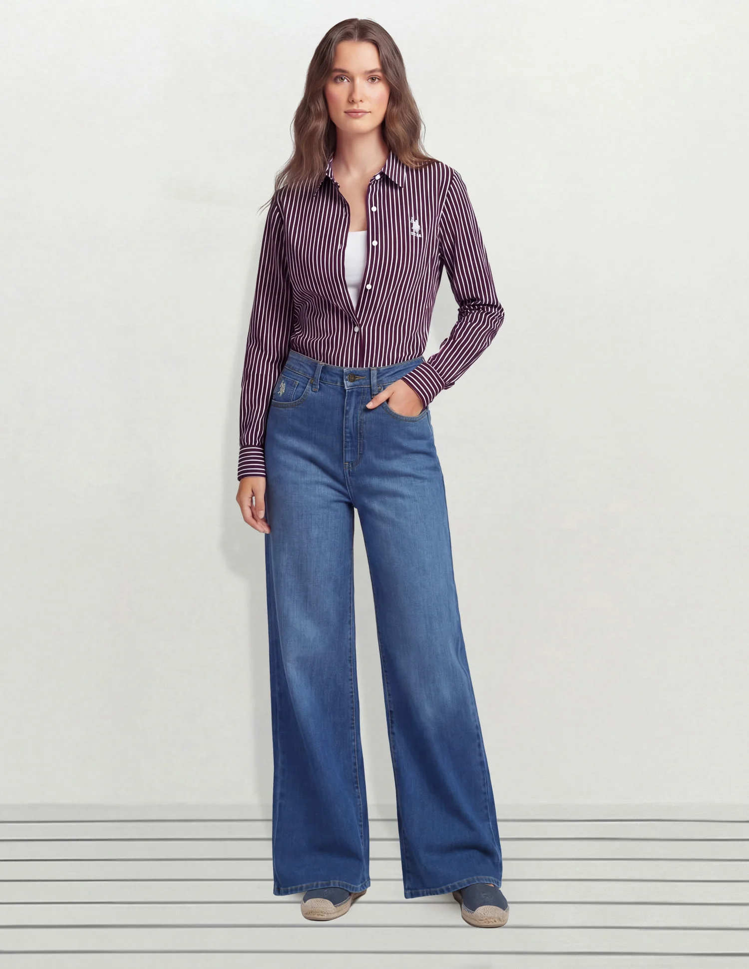 High Rise Flared Fit Jeans