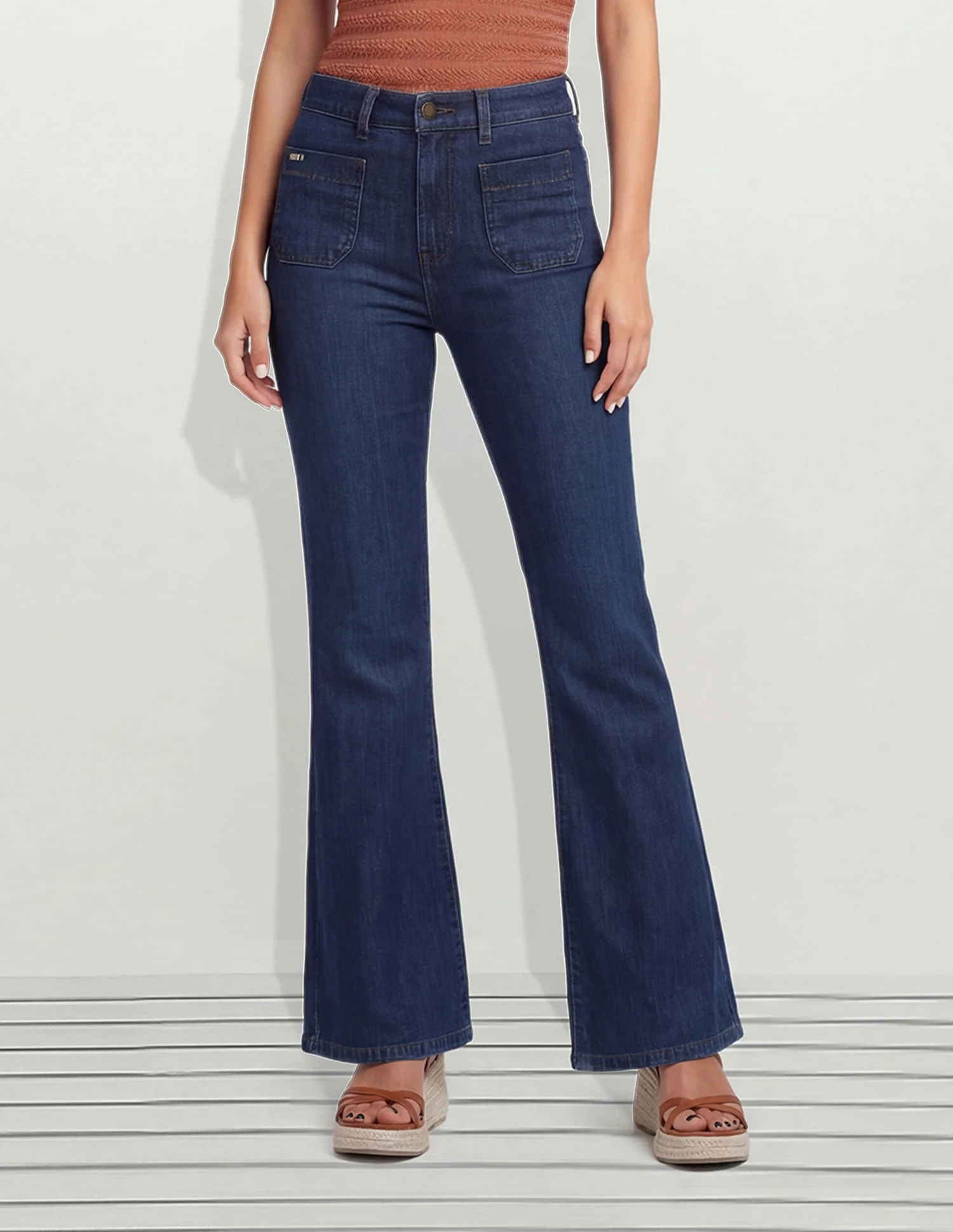 High Rise Flared Fit Jeans - Image 5