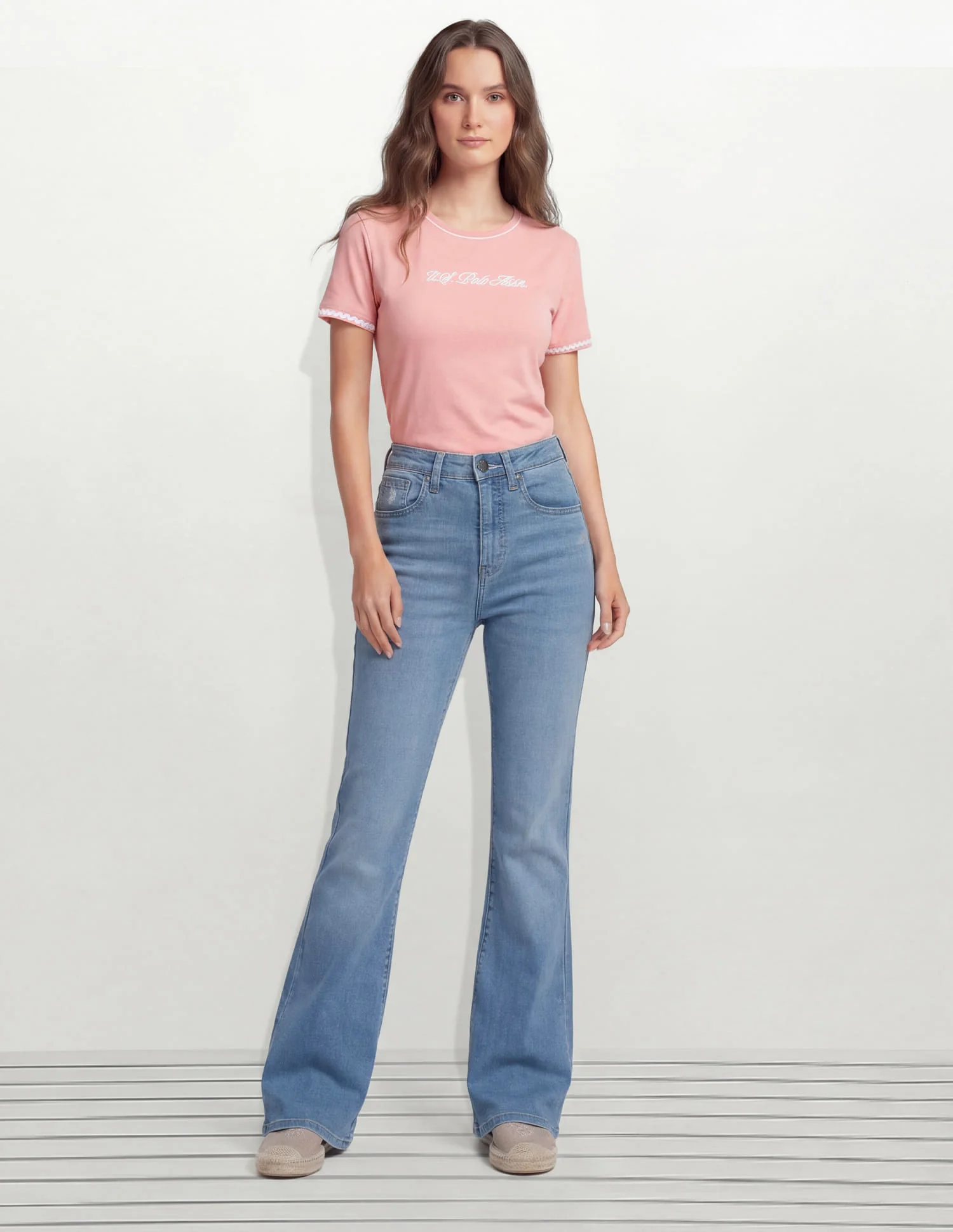 High Rise Flared Fit Jeans