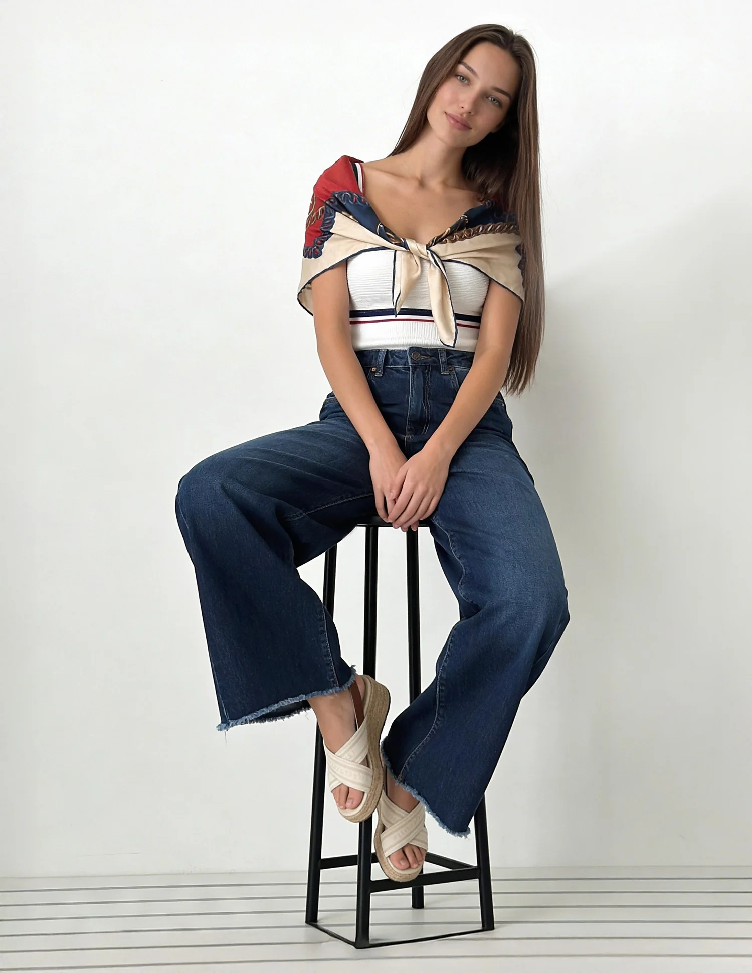 High Rise Flared Fit Jeans