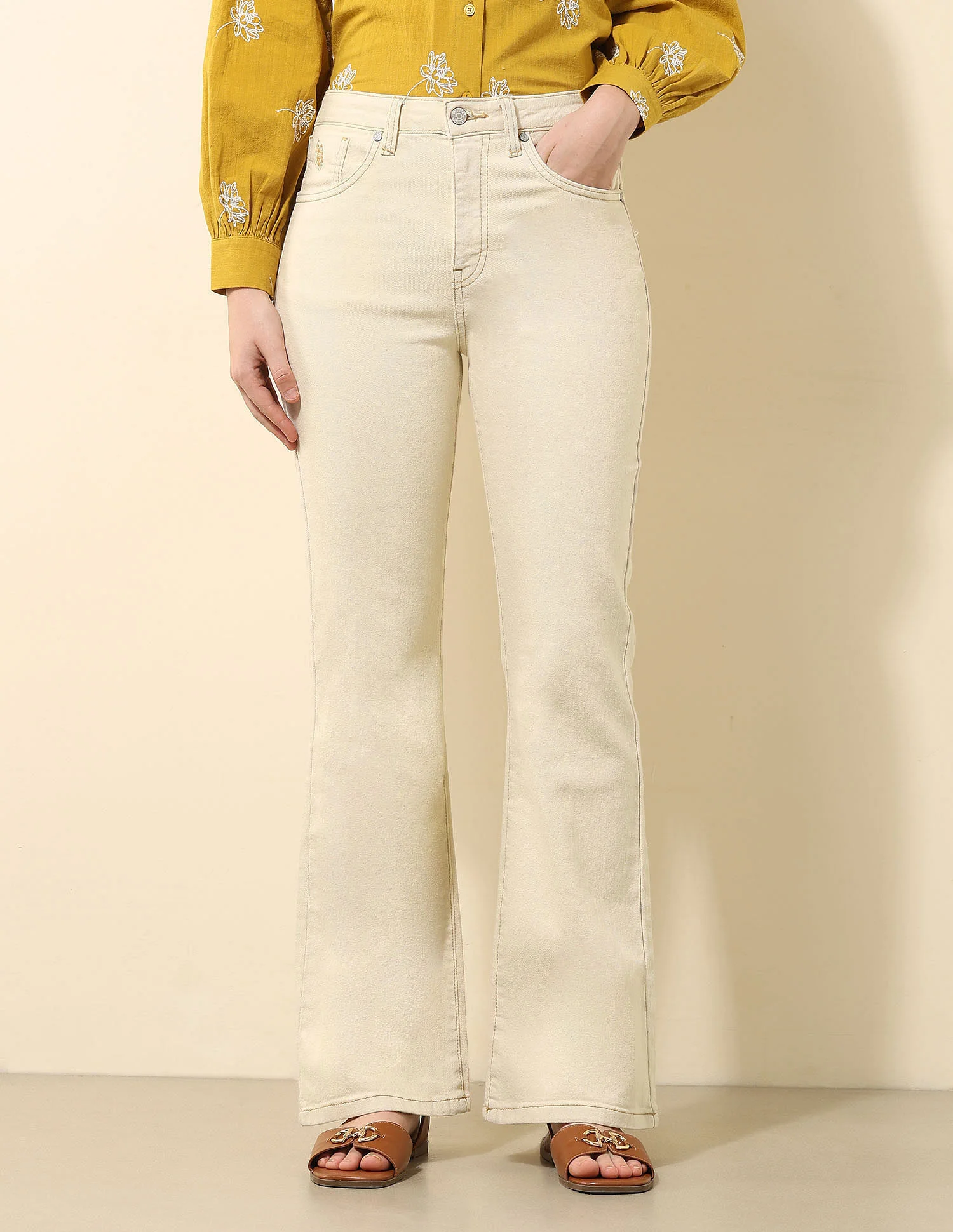 High Rise Flared Fit Jeans - Image 6