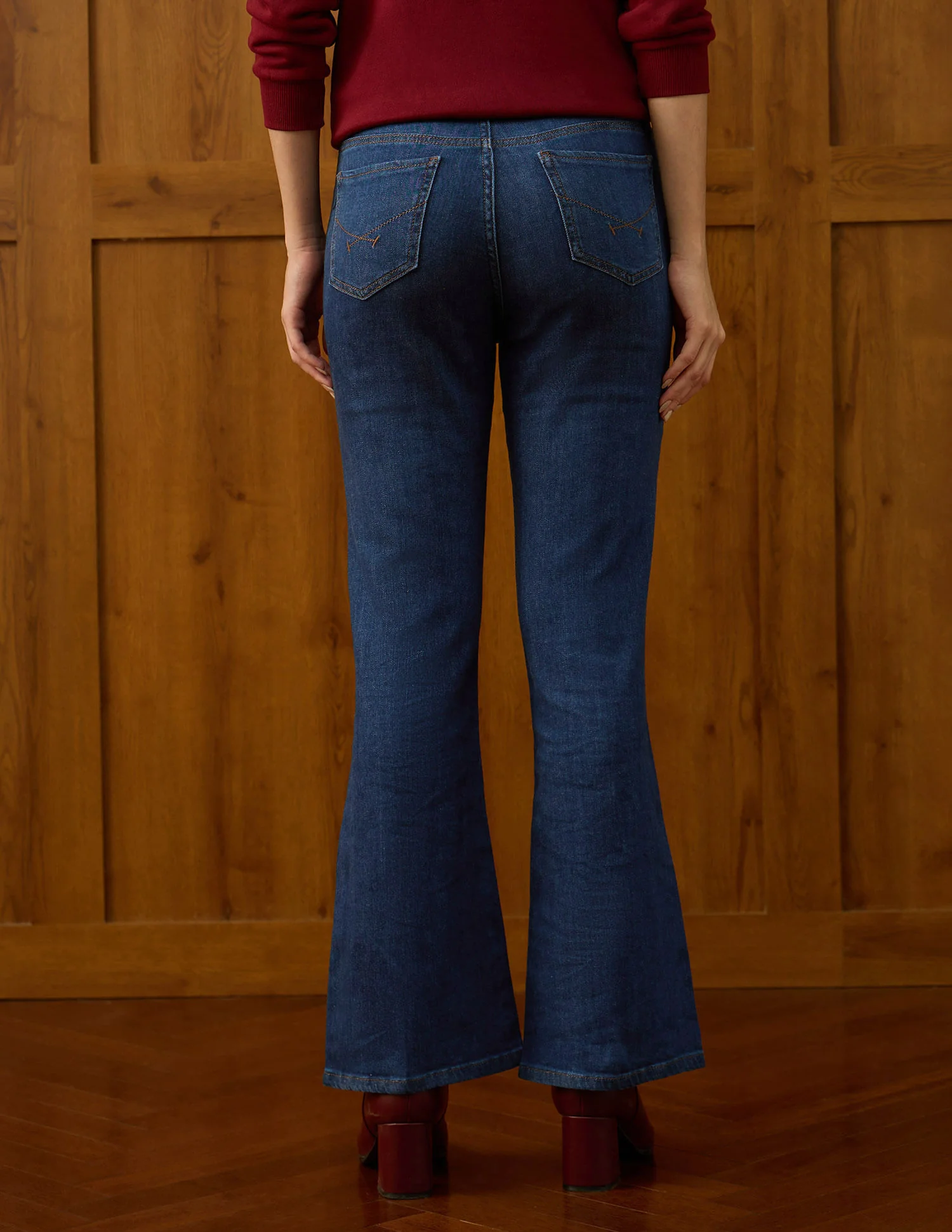 High Rise Flared Jeans - Image 5
