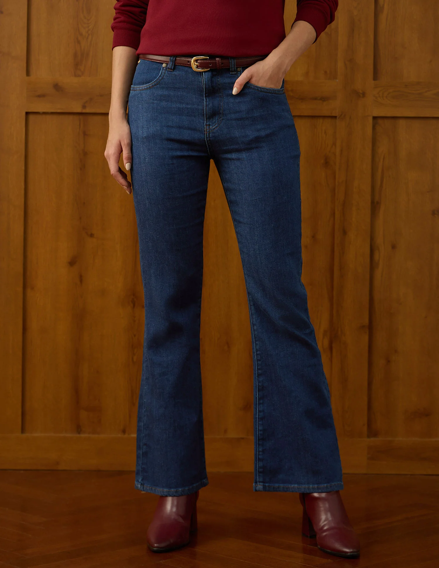 High Rise Flared Jeans - Image 6