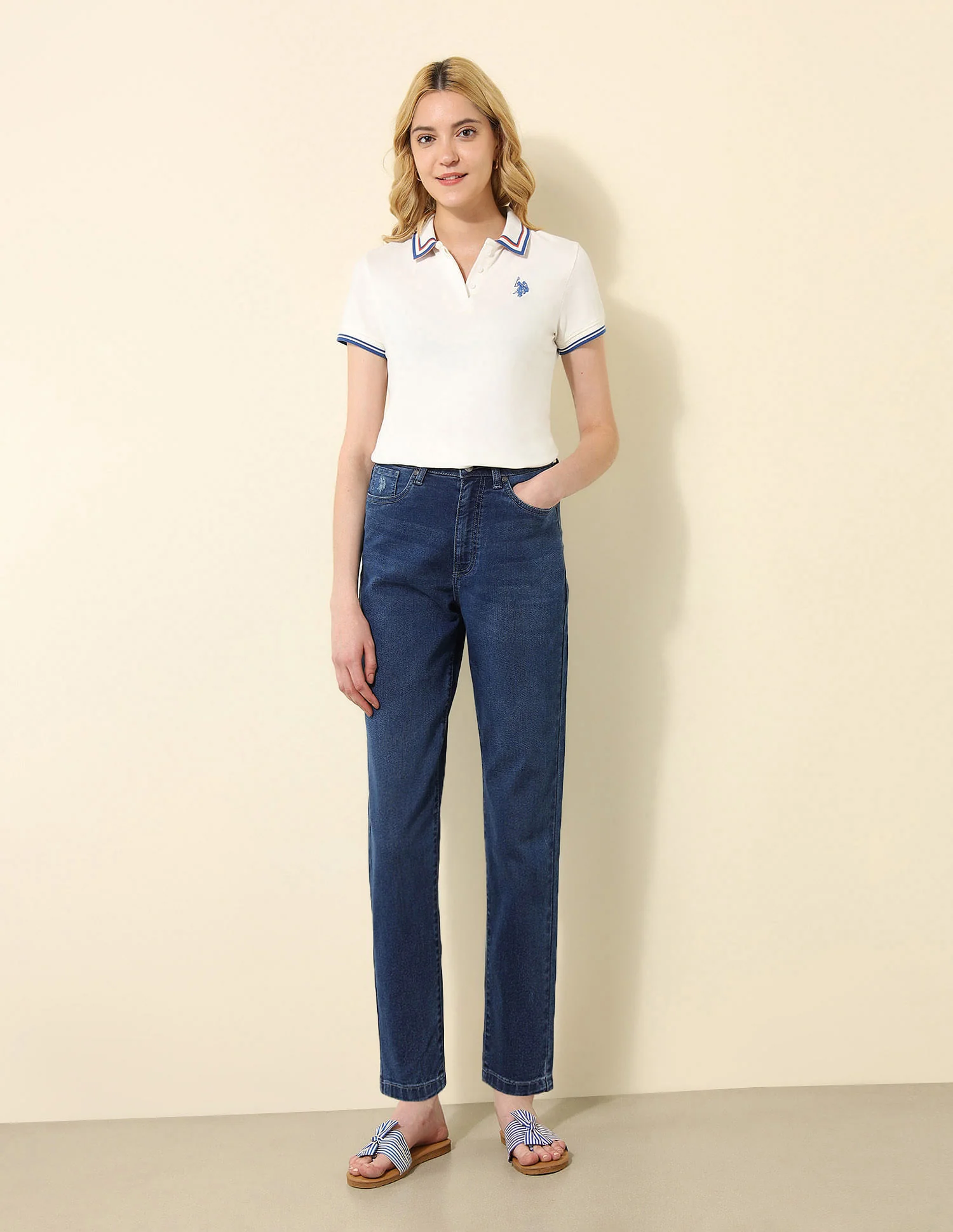 High Rise Mom Fit Jeans - Image 4