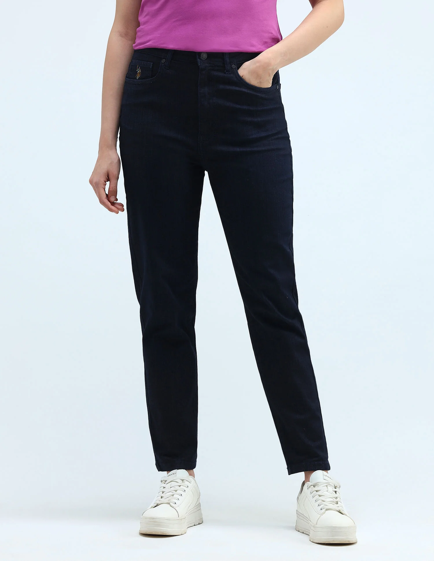 High Rise Mom Fit Jeans