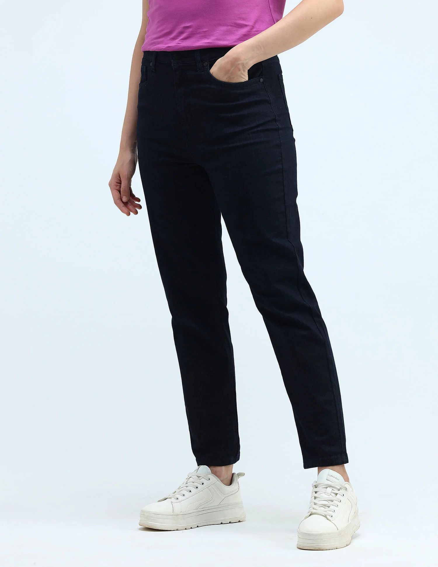 High Rise Mom Fit Jeans - Image 4