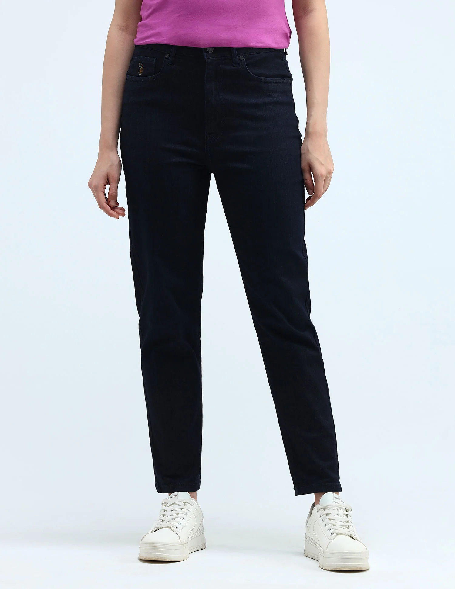 High Rise Mom Fit Jeans - Image 6