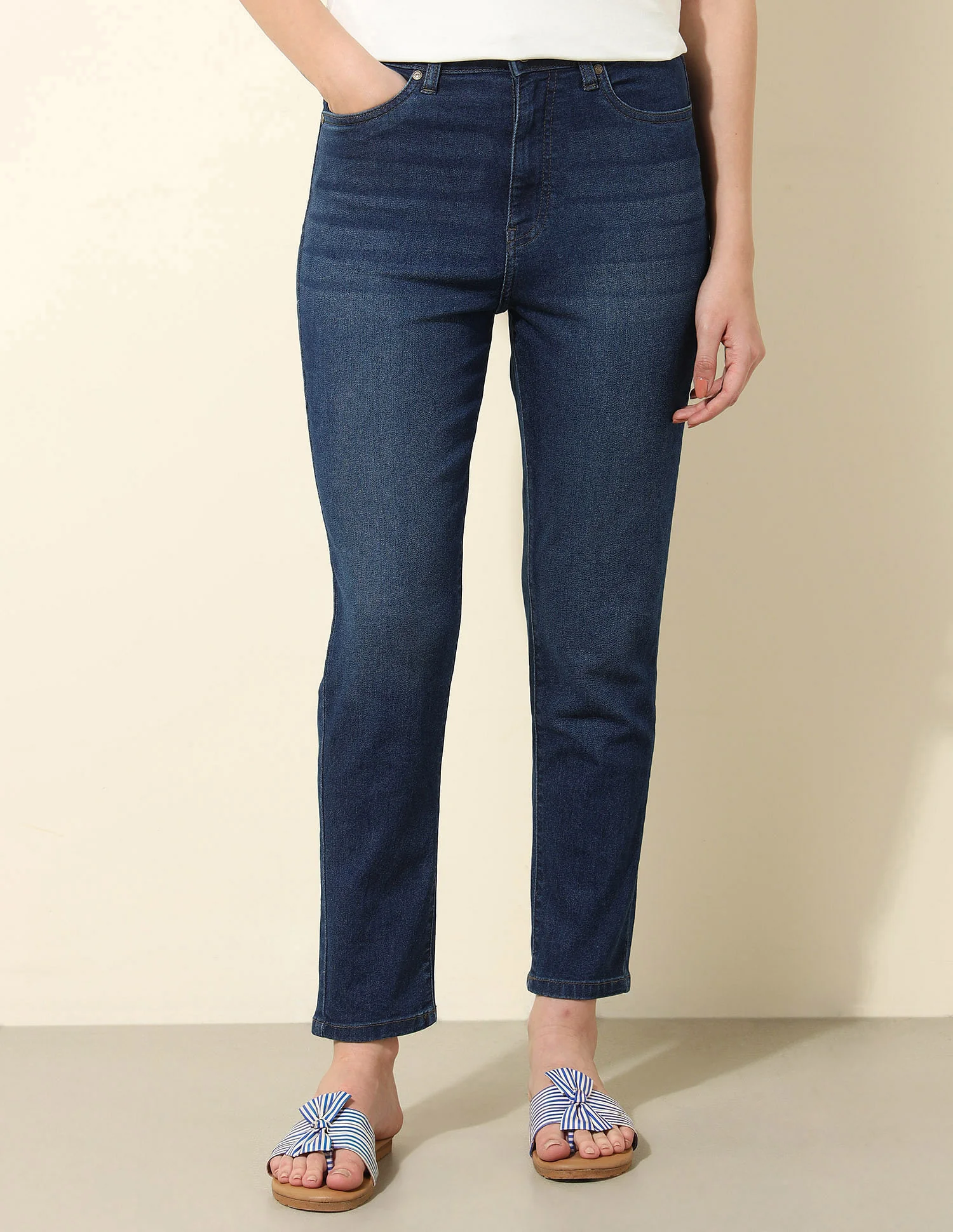 High Rise Mom Fit Jeans - Image 3