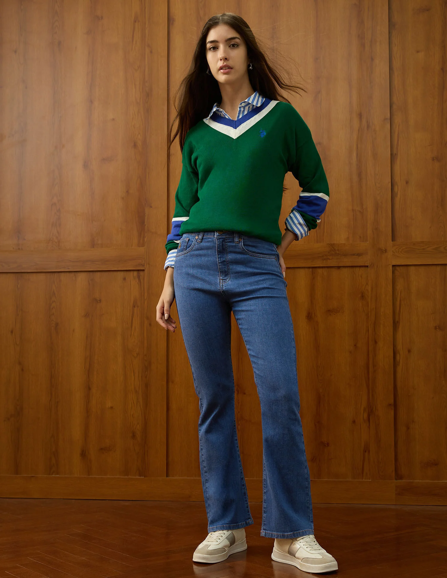 High Rise Skinny Bootcut Fit Jeans - Image 3