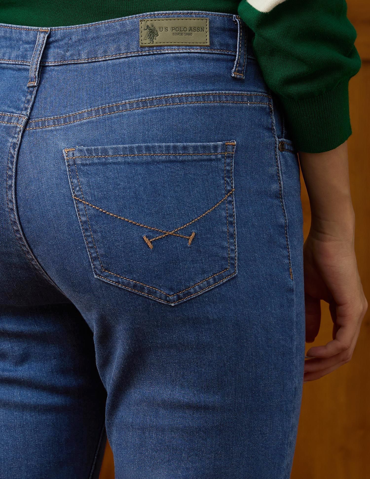 High Rise Skinny Bootcut Fit Jeans - Image 8