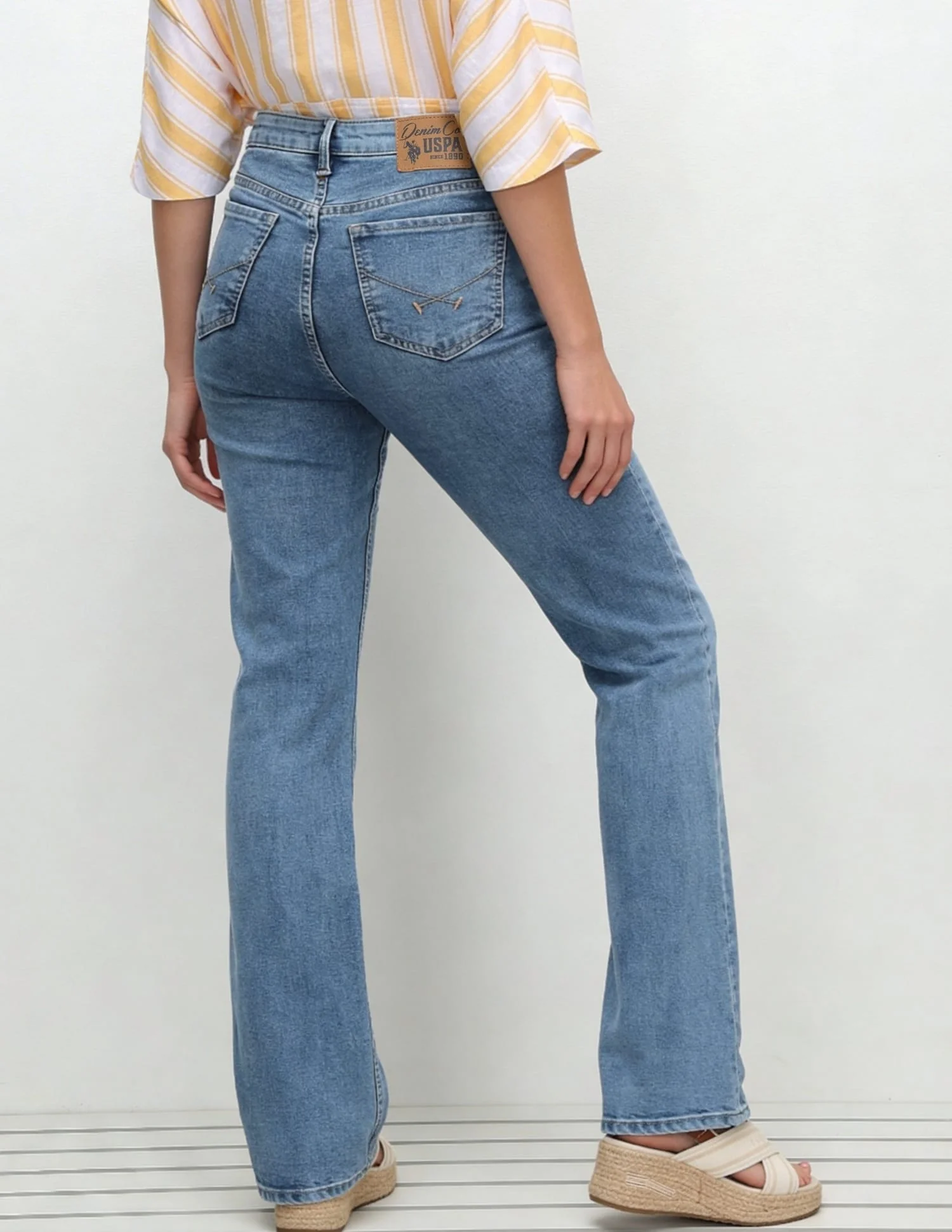 High Rise Skinny Bootcut Jeans - Image 5