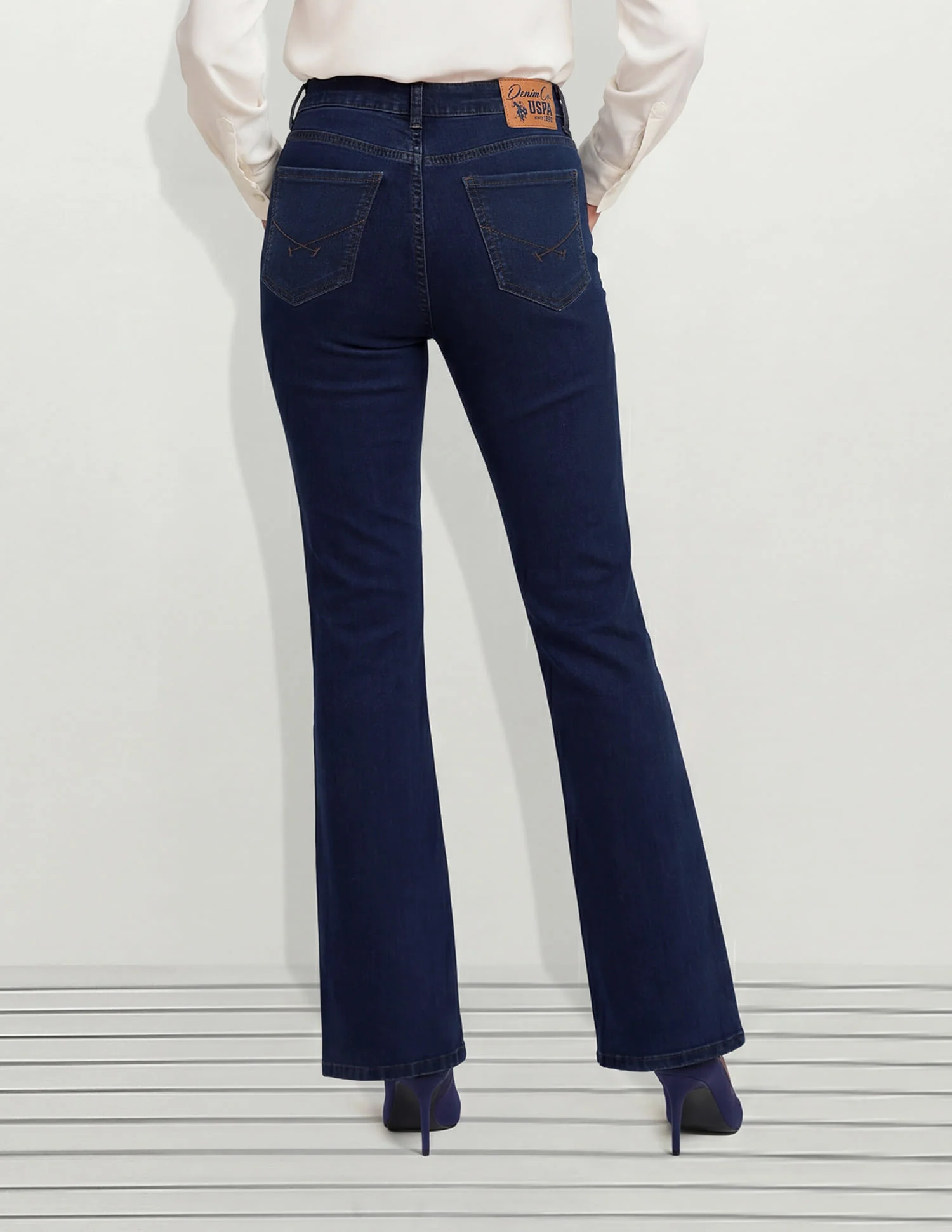 High Rise Skinny Bootcut Jeans - Image 4