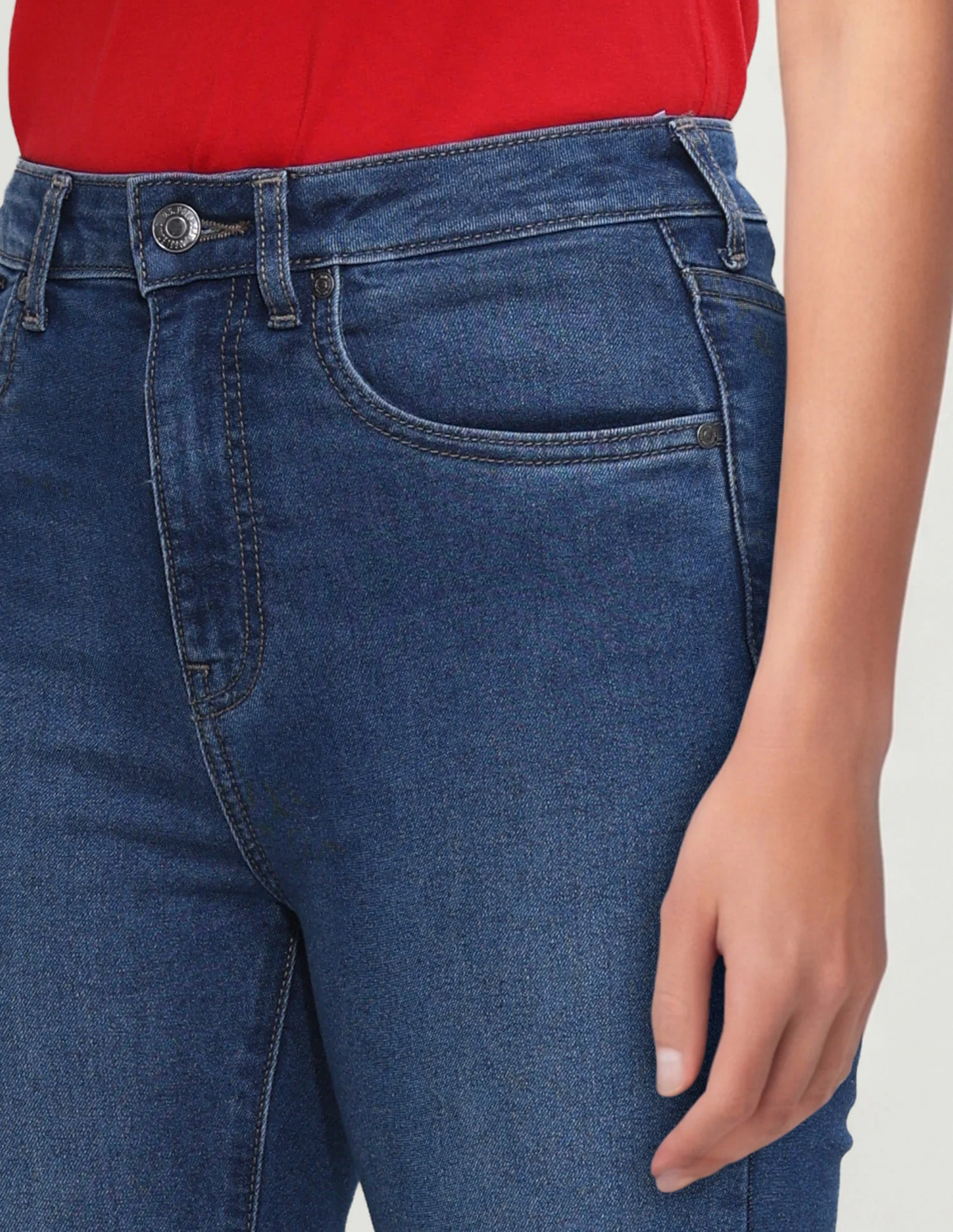 High Rise Skinny Bootcut Jeans - Image 6