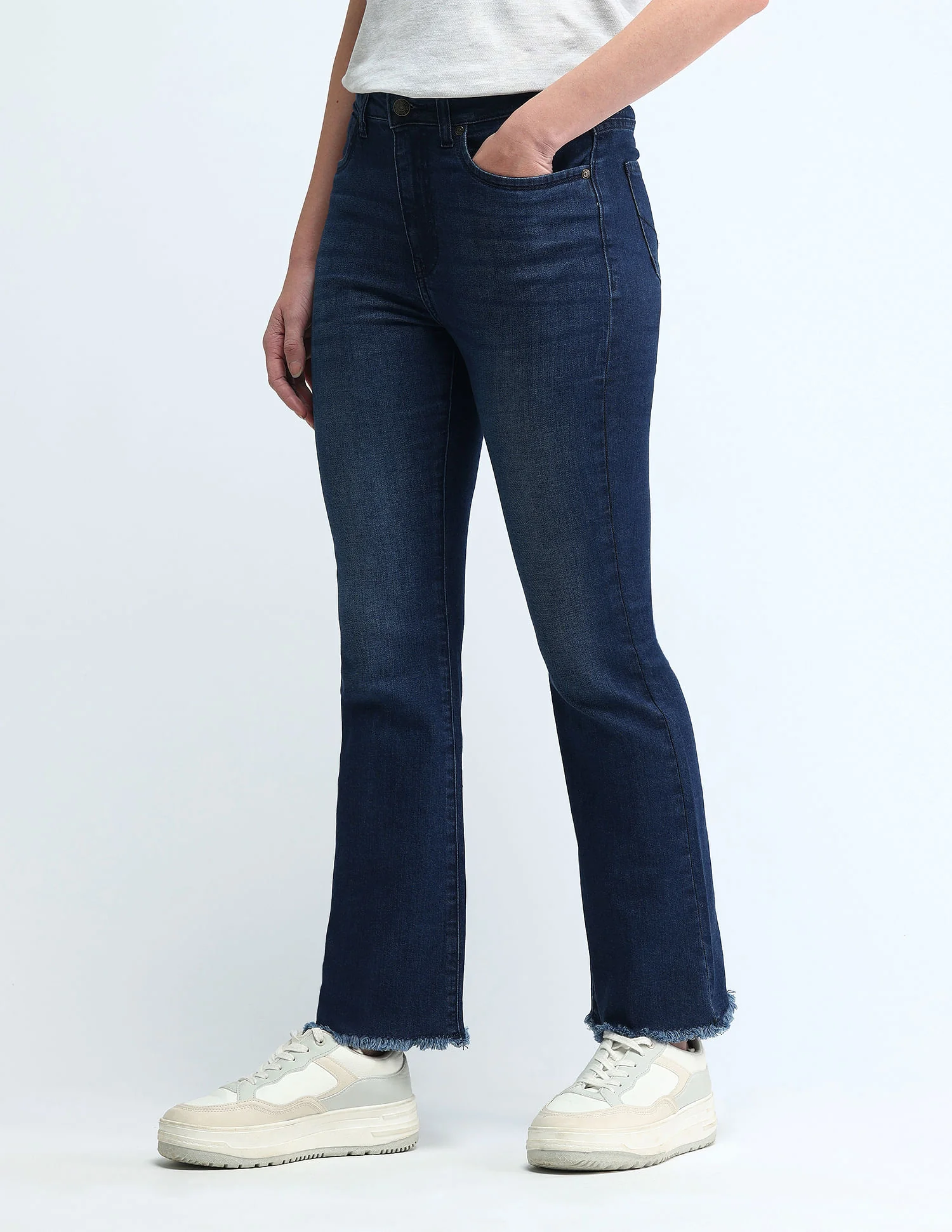 High Rise Skinny Bootcut Jeans - Image 4