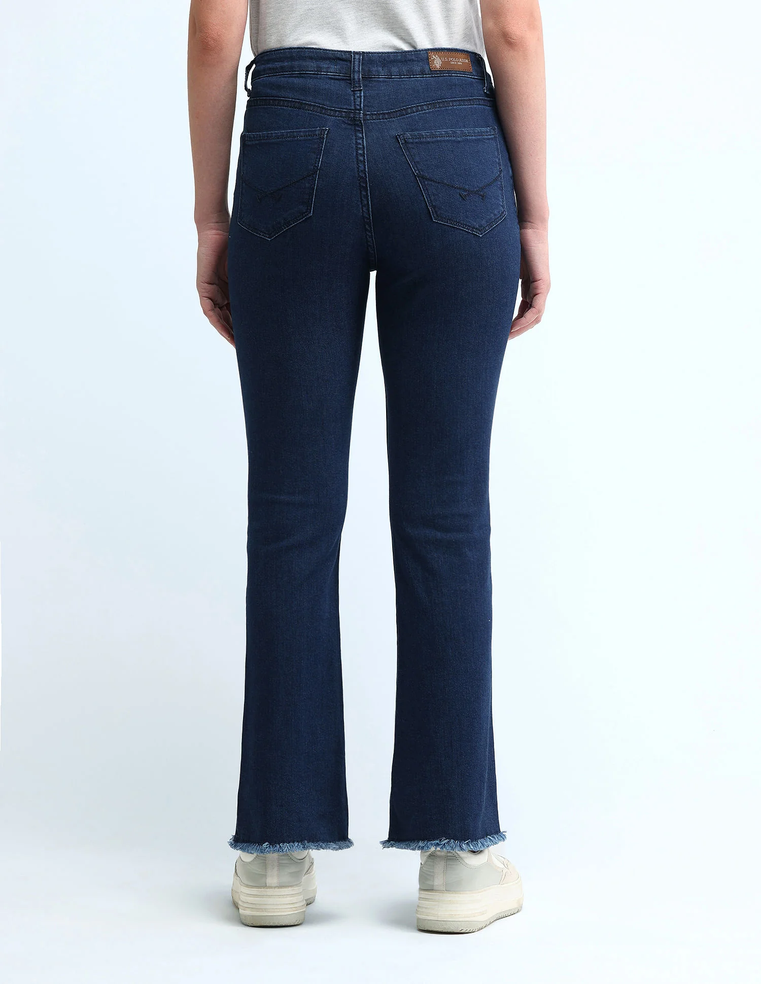 High Rise Skinny Bootcut Jeans - Image 5