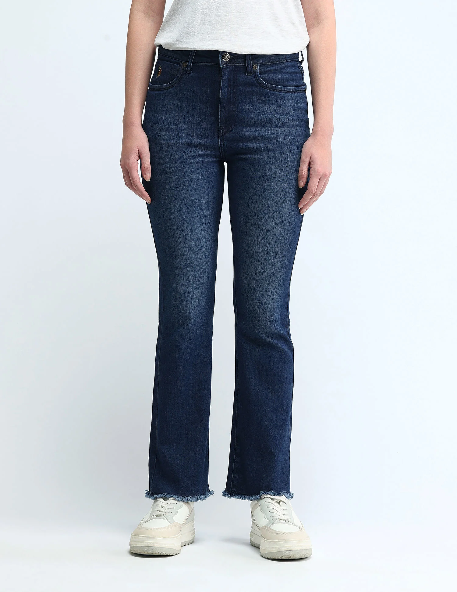 High Rise Skinny Bootcut Jeans - Image 6
