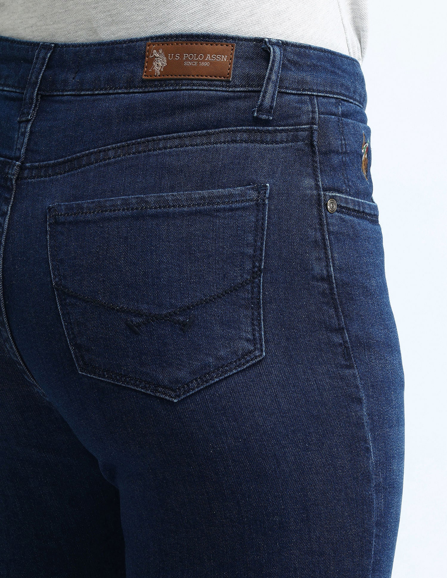 High Rise Skinny Bootcut Jeans - Image 8