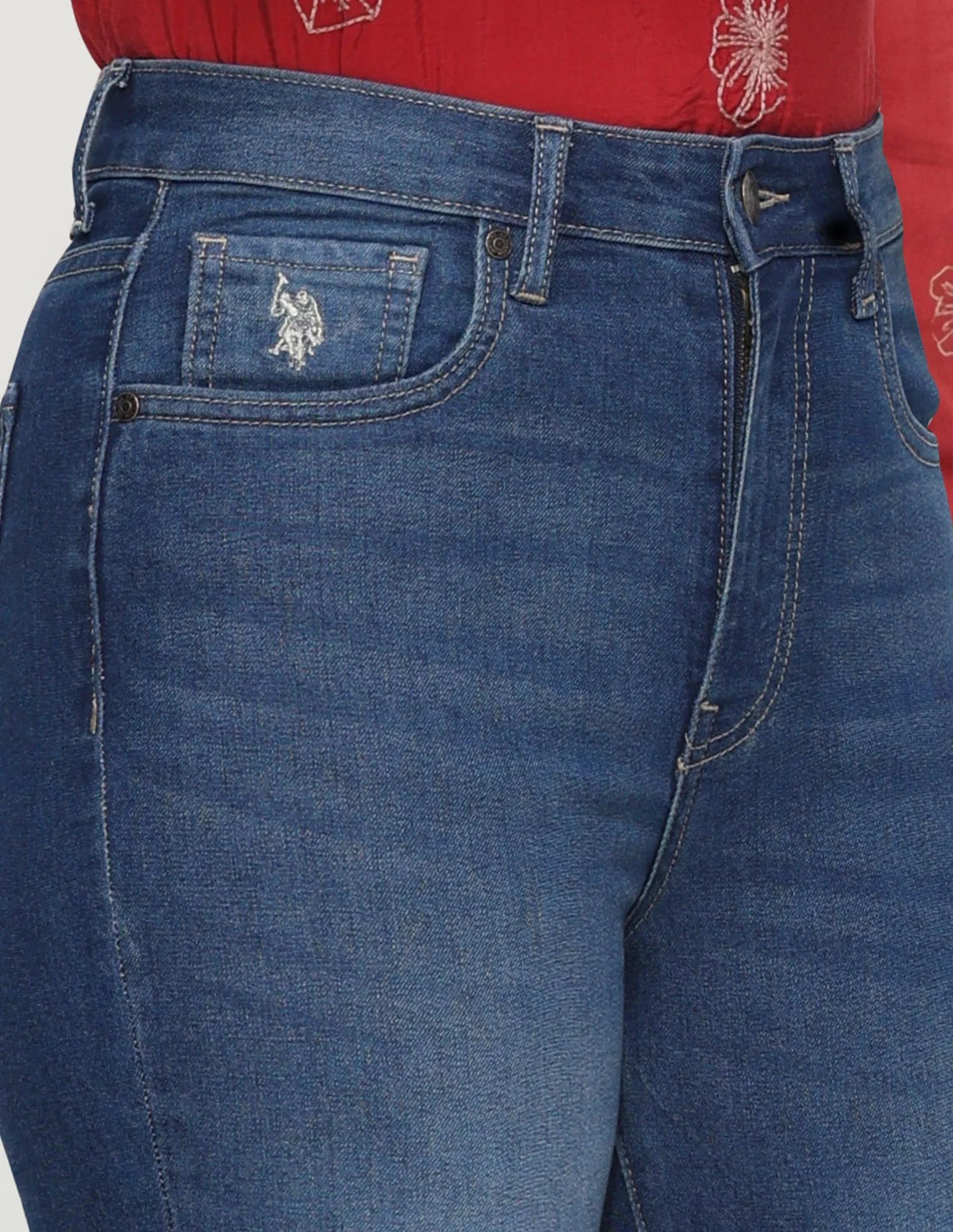 High Rise Skinny Bootcut Jeans - Image 6
