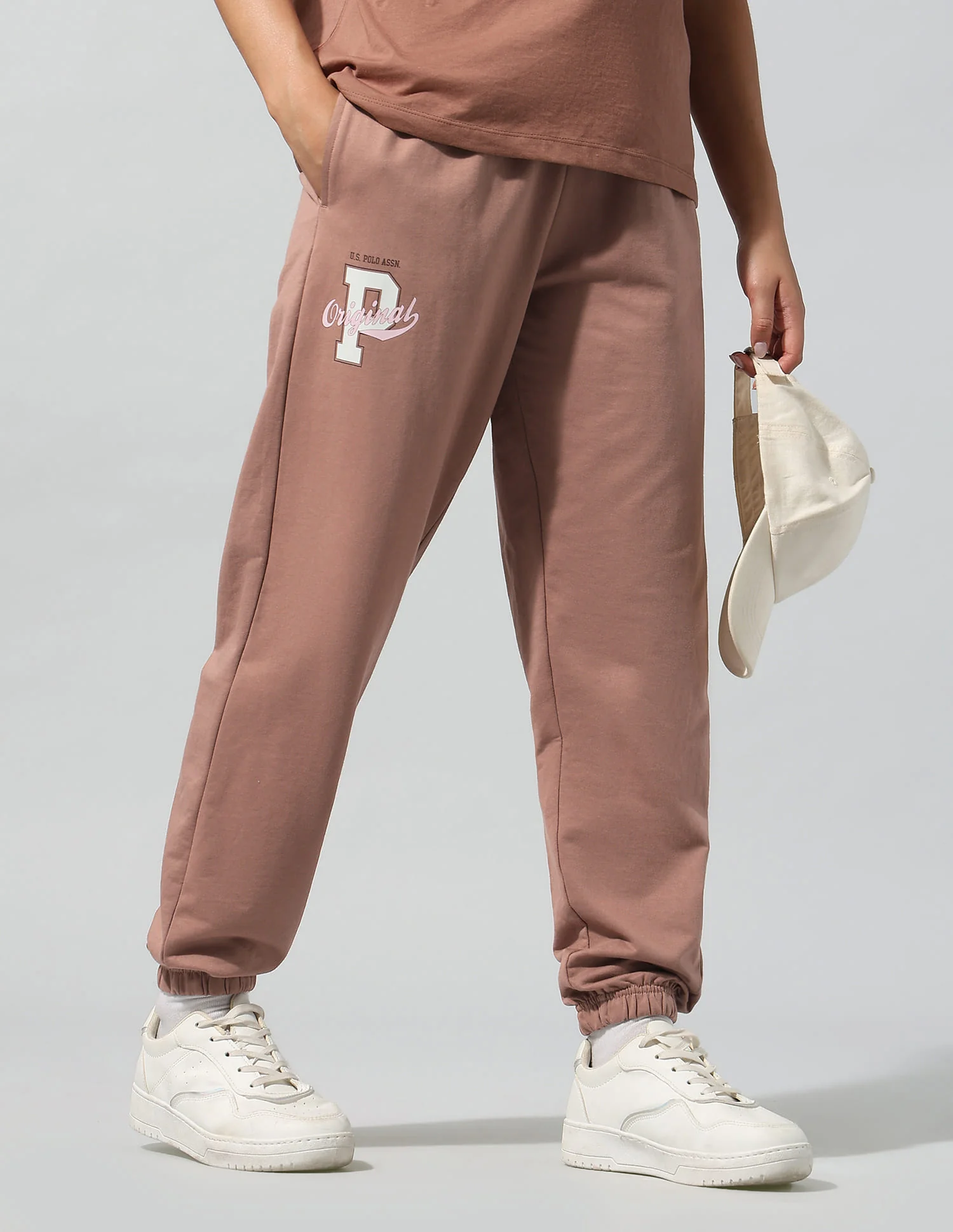 High Rise Solid Joggers