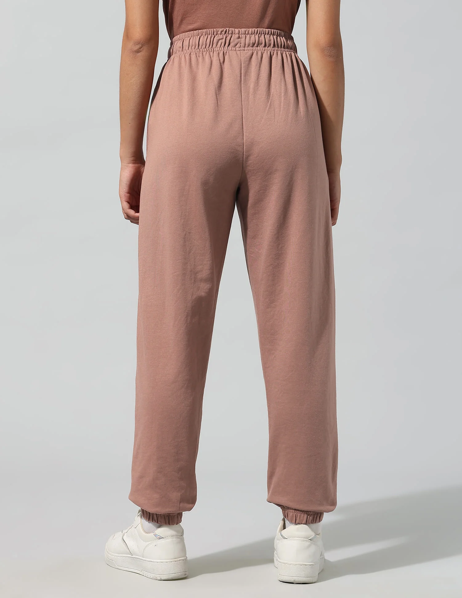 High Rise Solid Joggers - Image 5