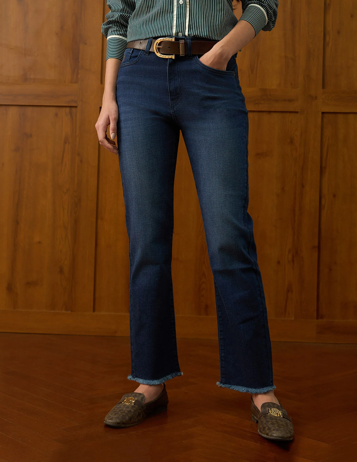 High Rise Straight Fit