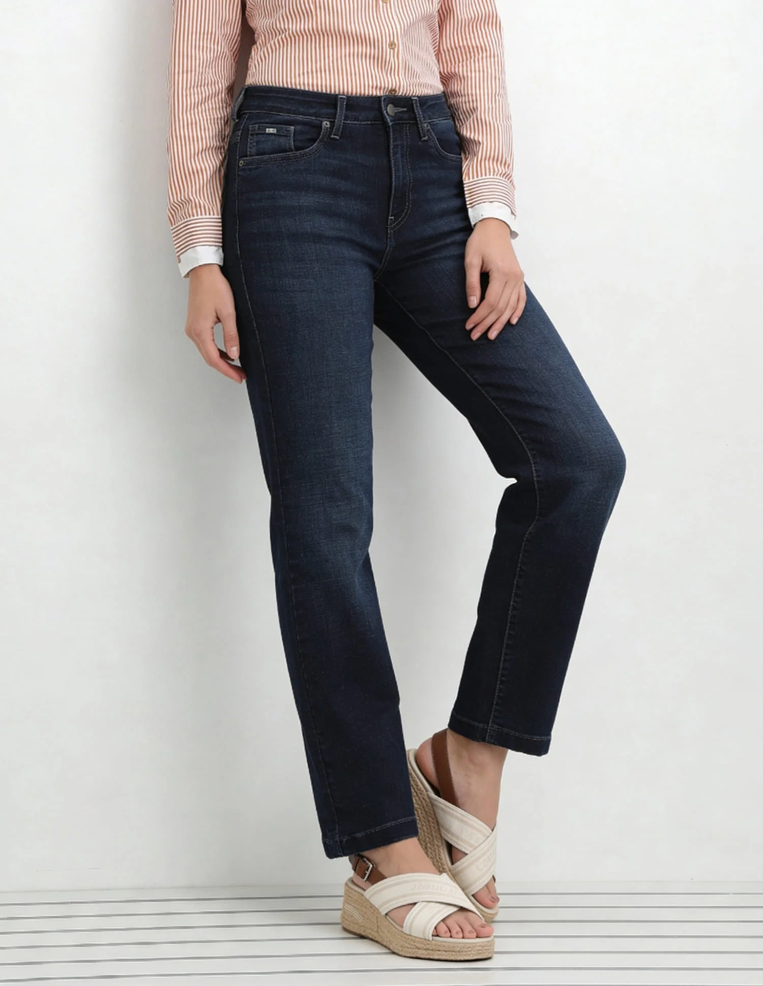 High Rise Straight Fit Jeans - Image 5