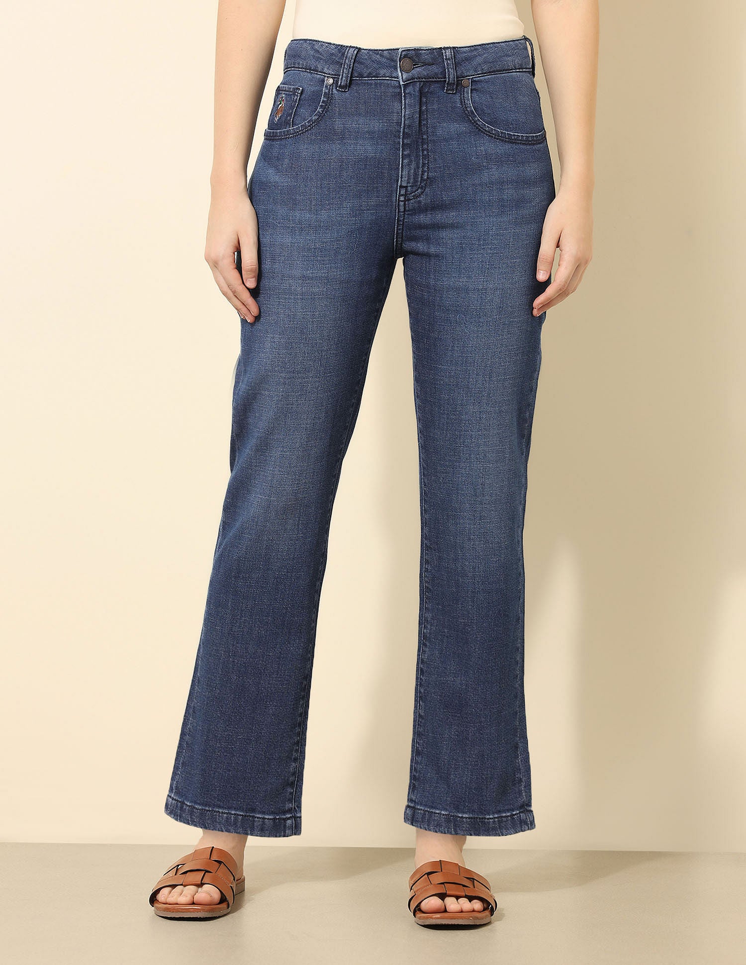 High Rise Straight Fit Jeans - Image 6